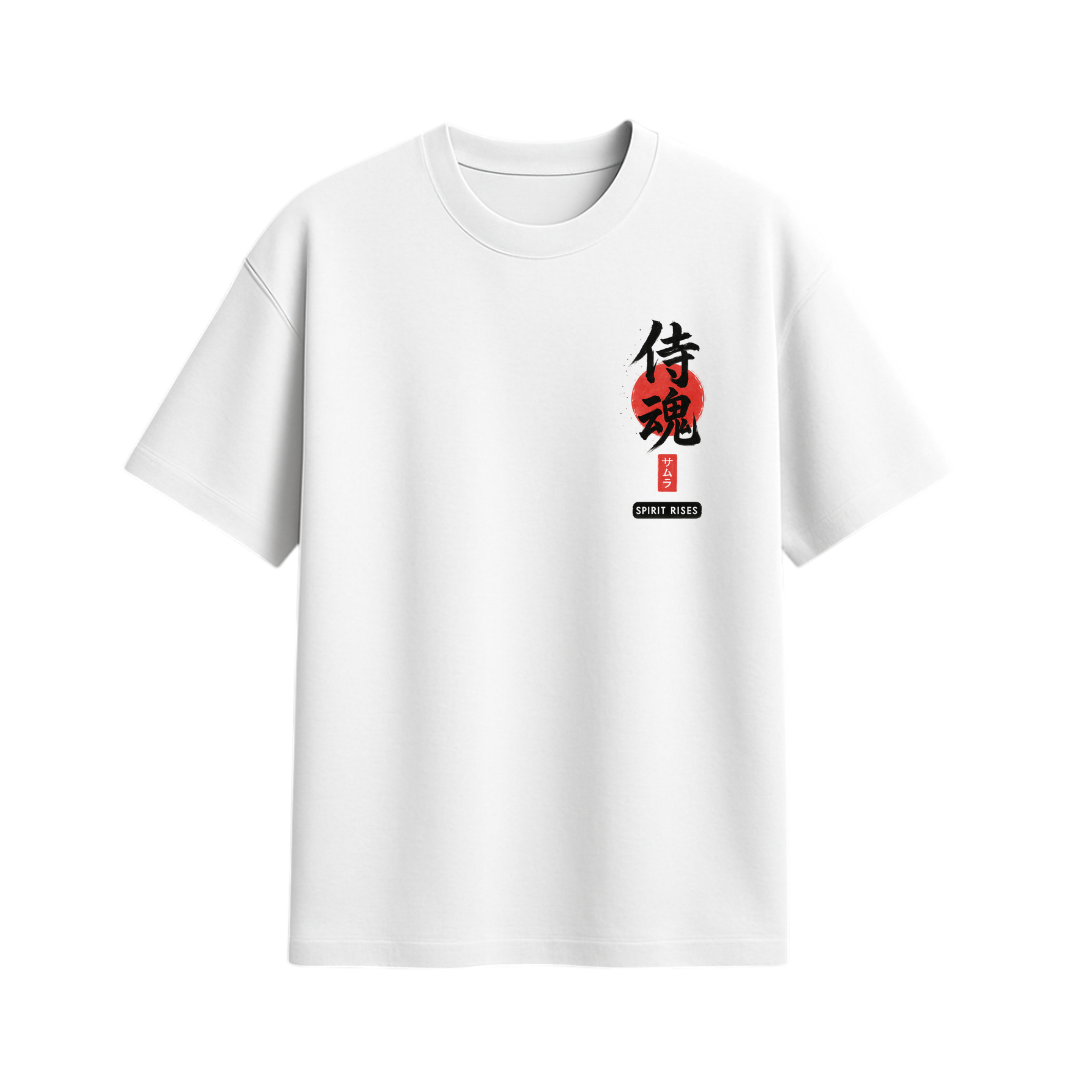 Samurai Spirit Oversized Tee | Mist & Cozy - Mist & Cozy