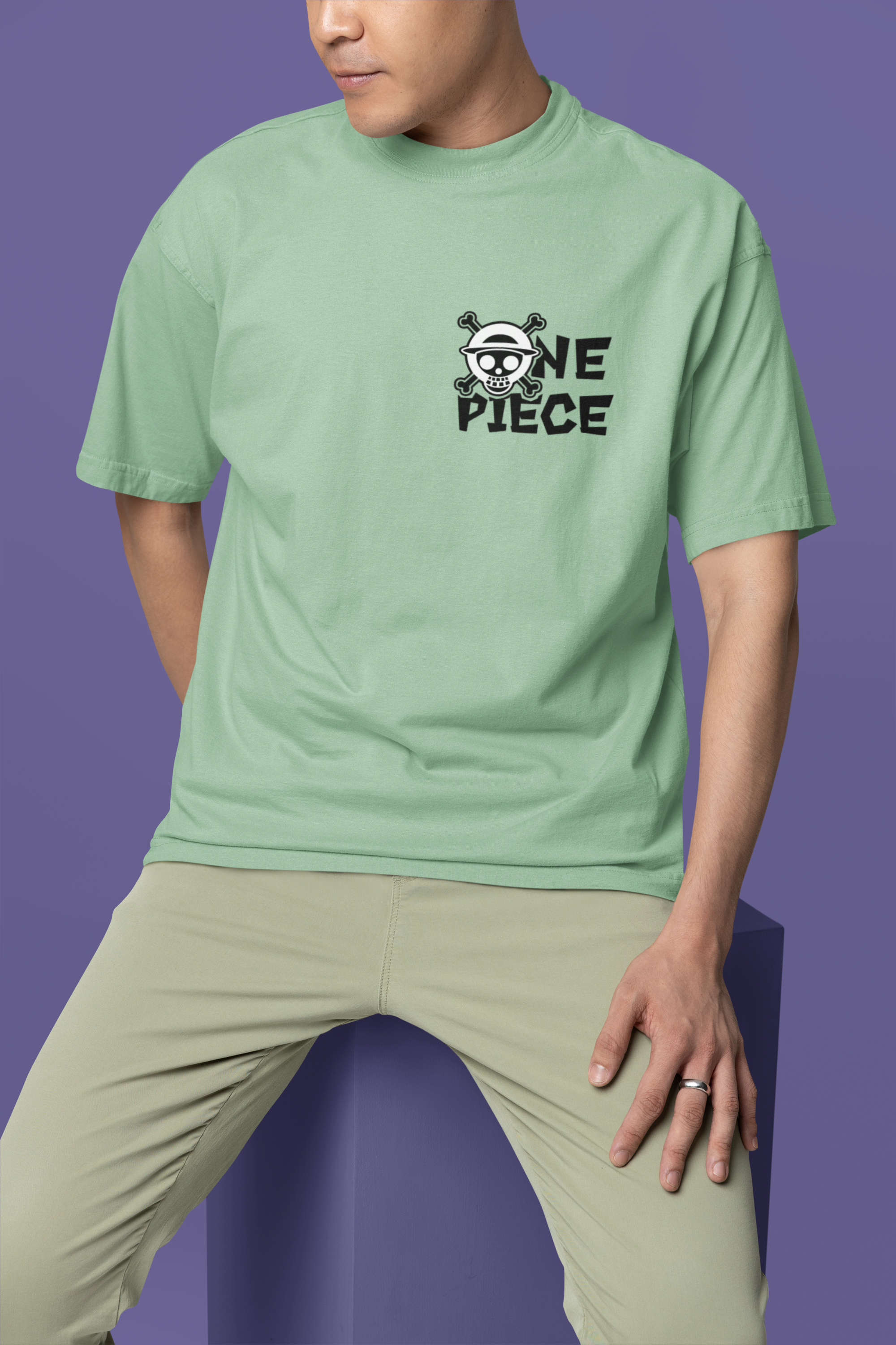 Gear 5 Awakened Luffy Punch Oversized Tee | Mist & Cozy