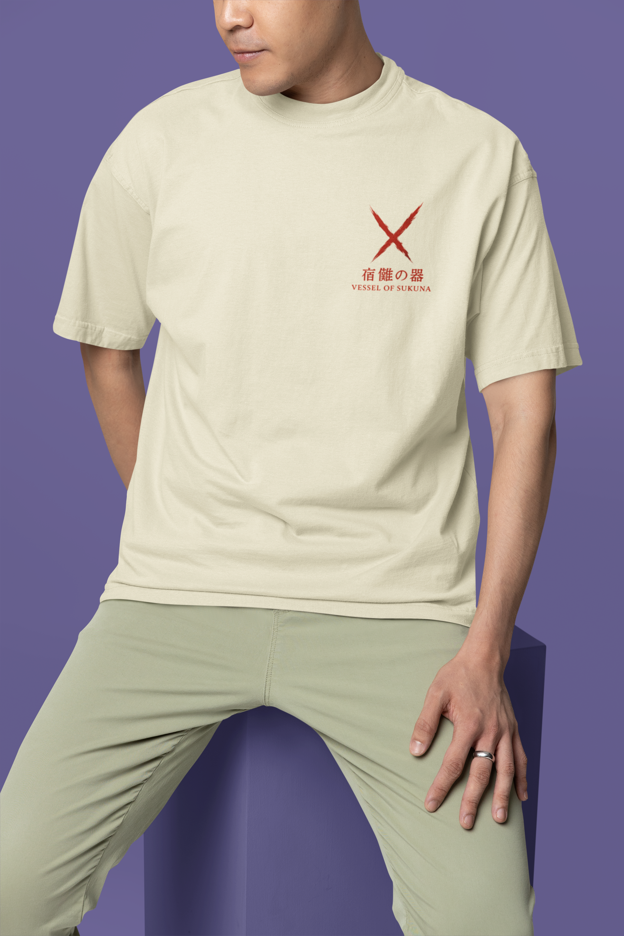 Vessel of Sukuna Itadori Yuji Oversized Tee | Mist & Cozy