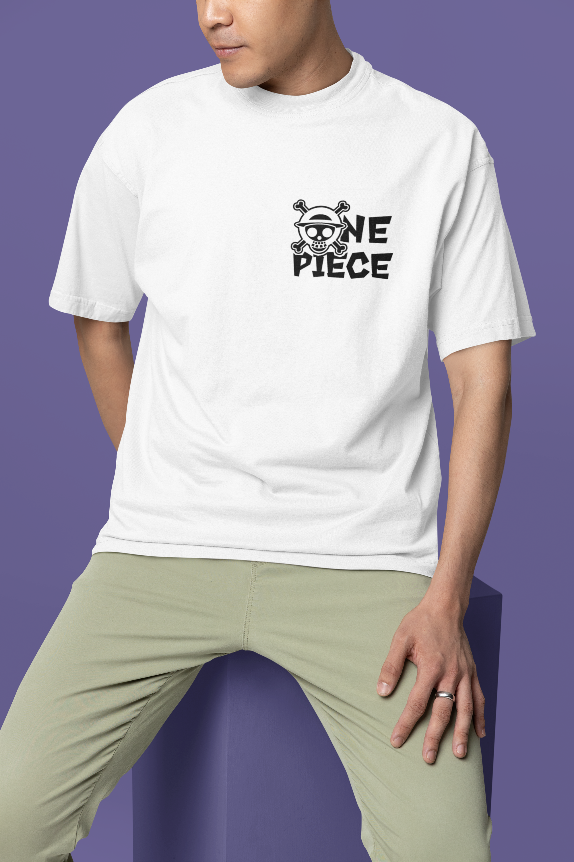 Gear 5 Awakened Luffy Punch Oversized Tee | Mist & Cozy