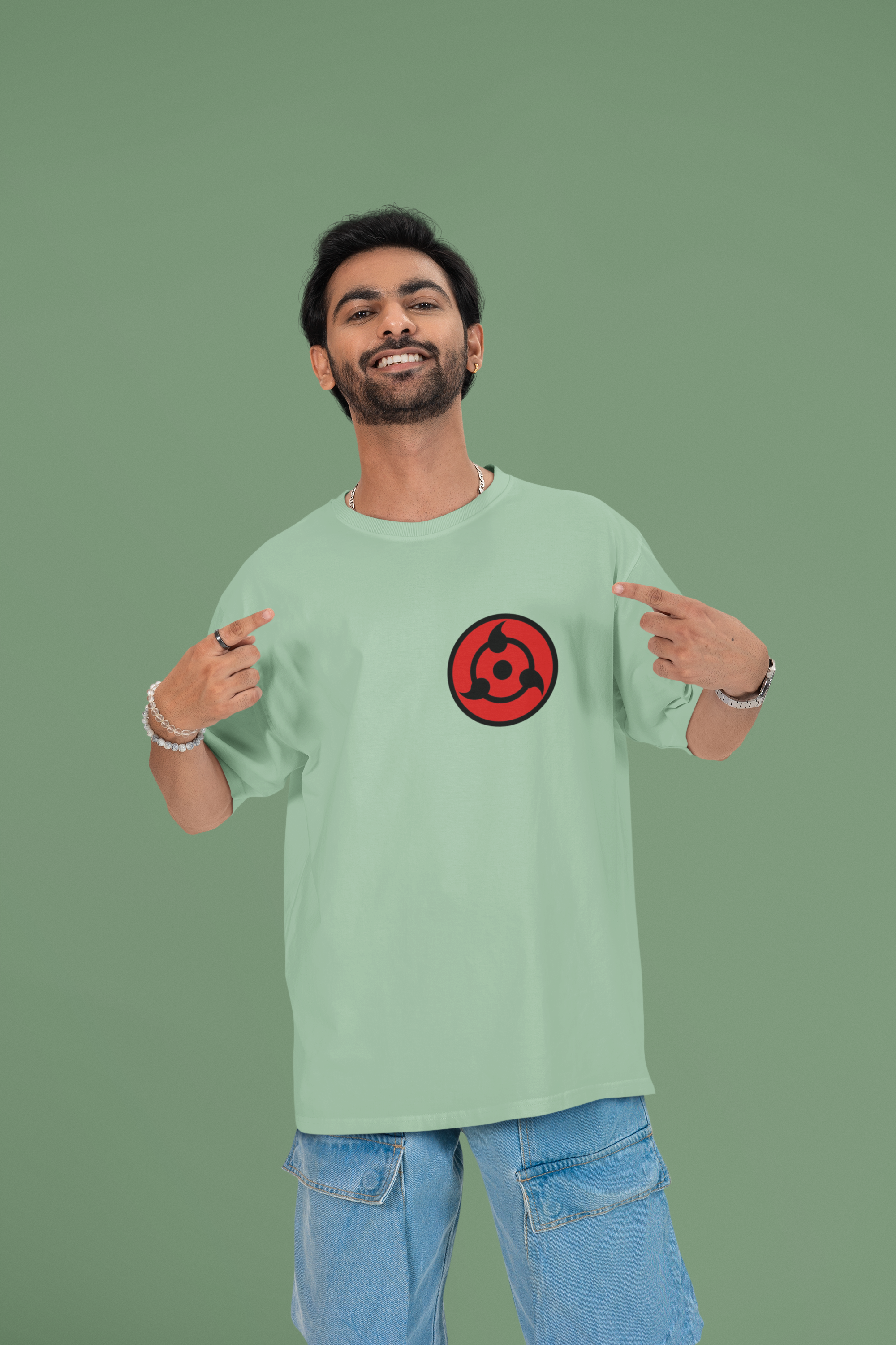 Sasuke Uchiha Dark Ambition Oversized Tee | Mist & Cozy