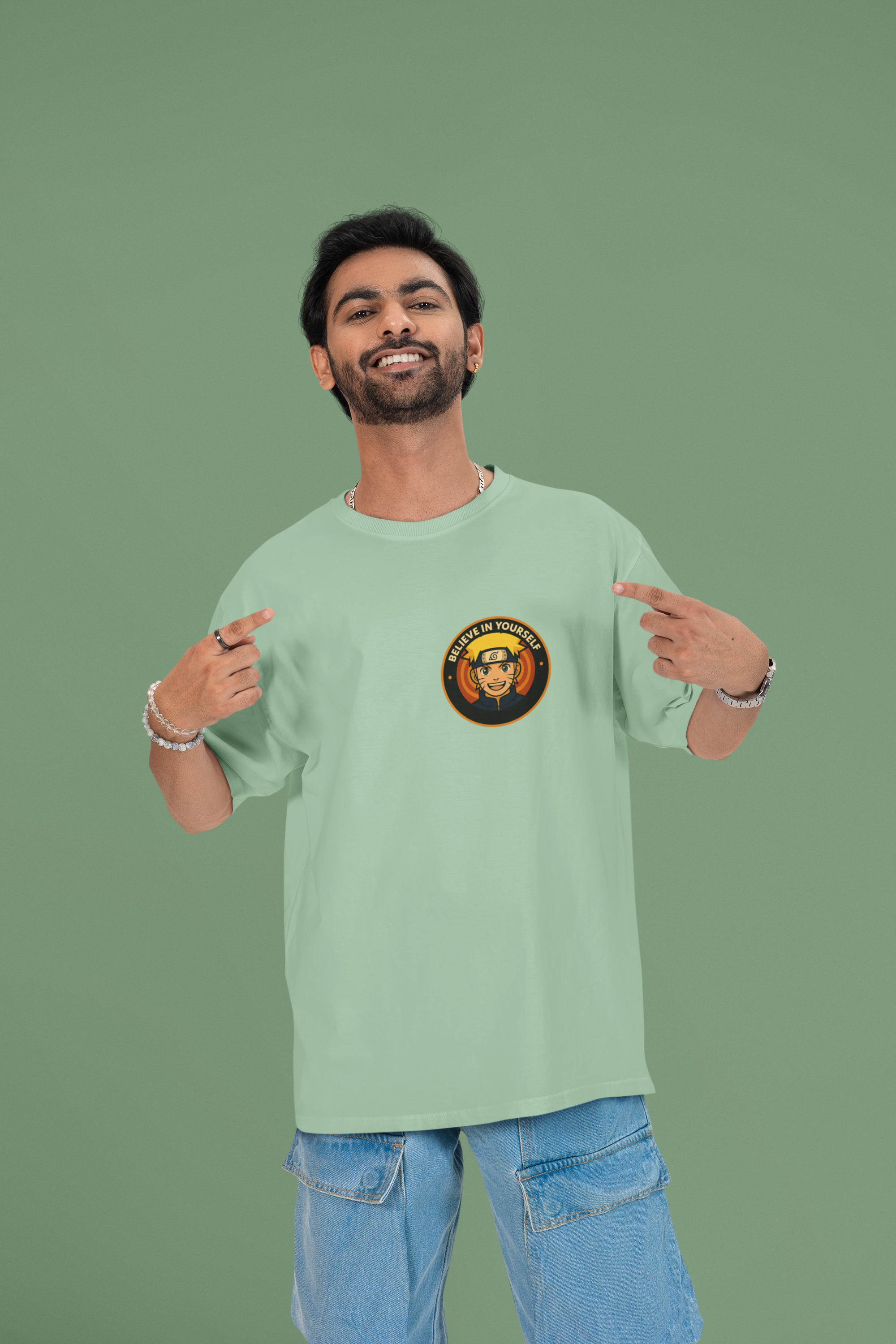 Believe in Yourself Naruto Multiverse Oversized Tee | Mist & Cozy