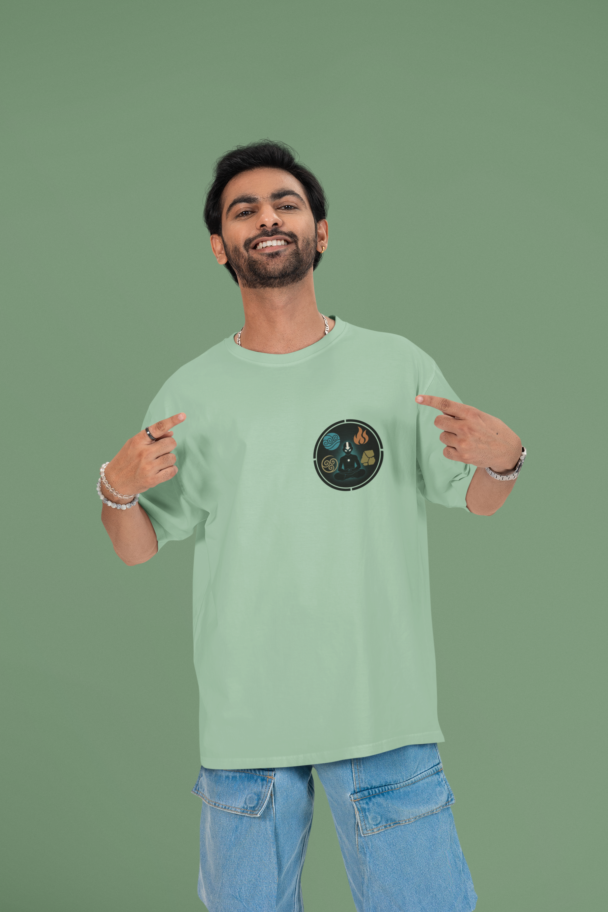 Balance the Elements Avatar Oversized Tee | Mist & Cozy