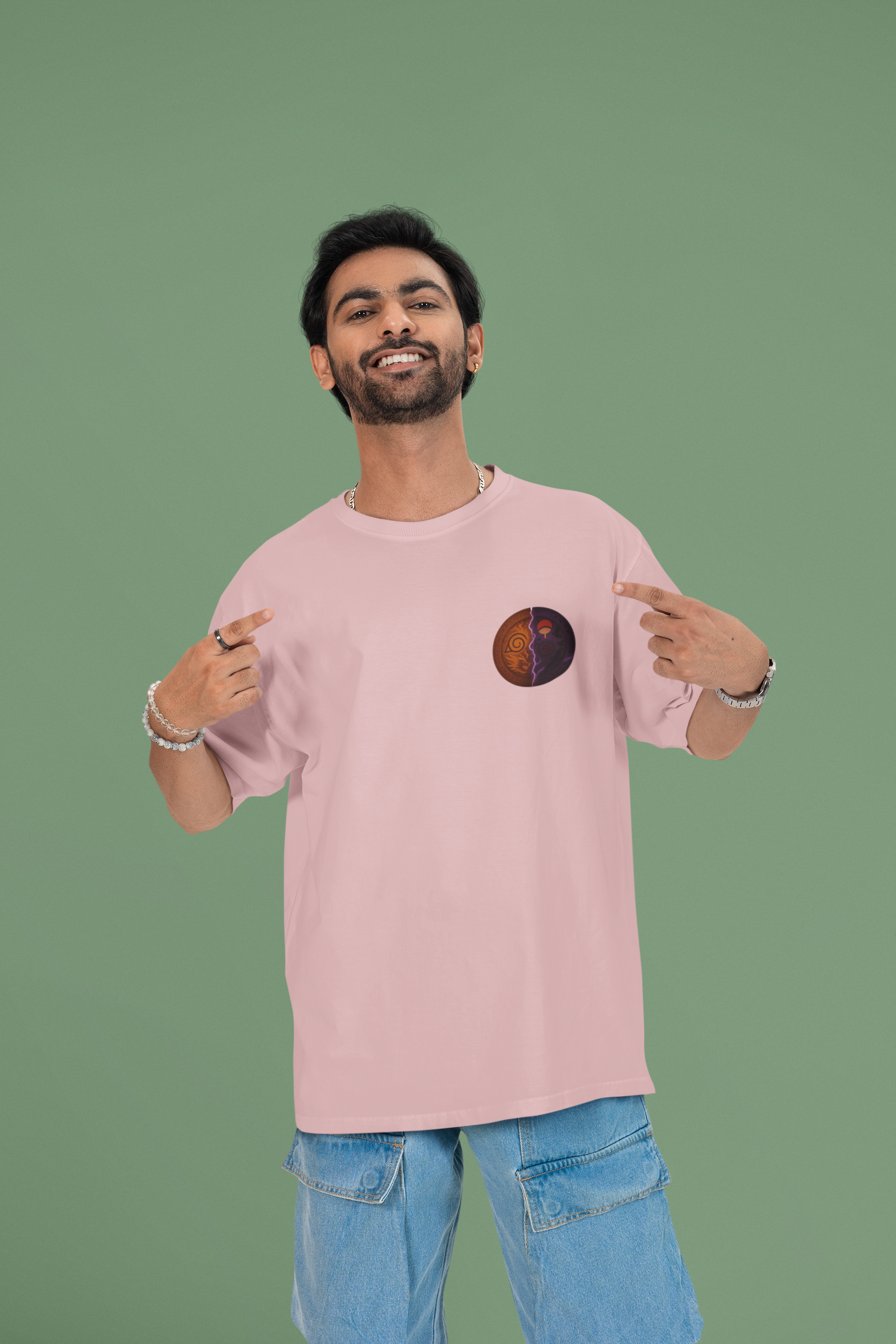 Naruto x Sasuke Oversized Tee | Mist & Cozy