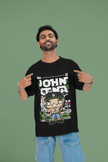 Never Give Up John Cena Oversized Tee | Mist & Cozy