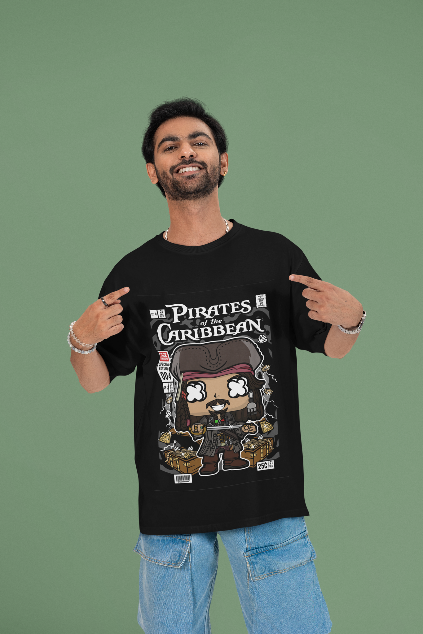Sail the High Seas Pirates Oversized Tee | Mist & Cozy