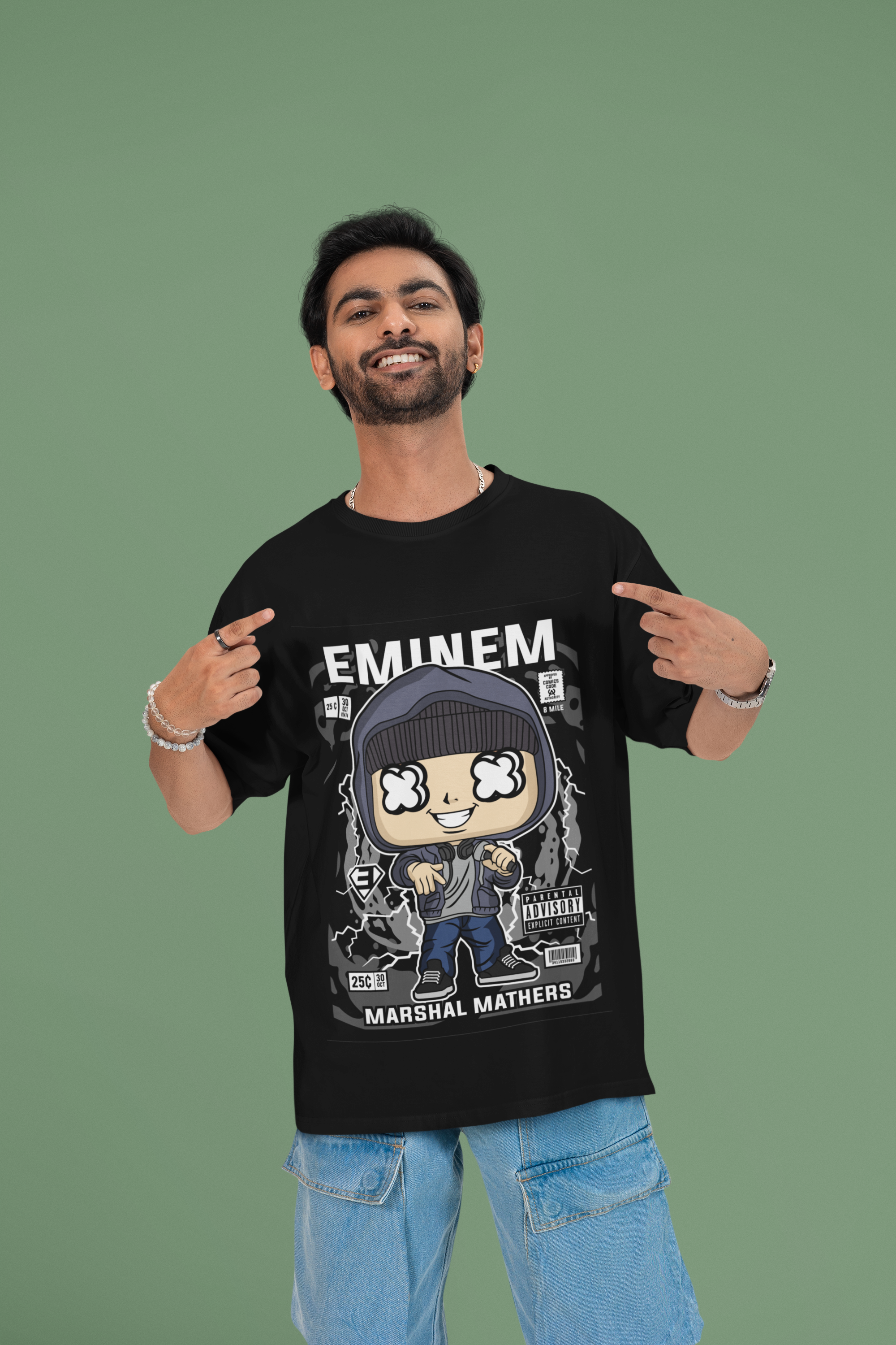 Lose Yourself Eminem Oversized Tee | Mist & Cozy