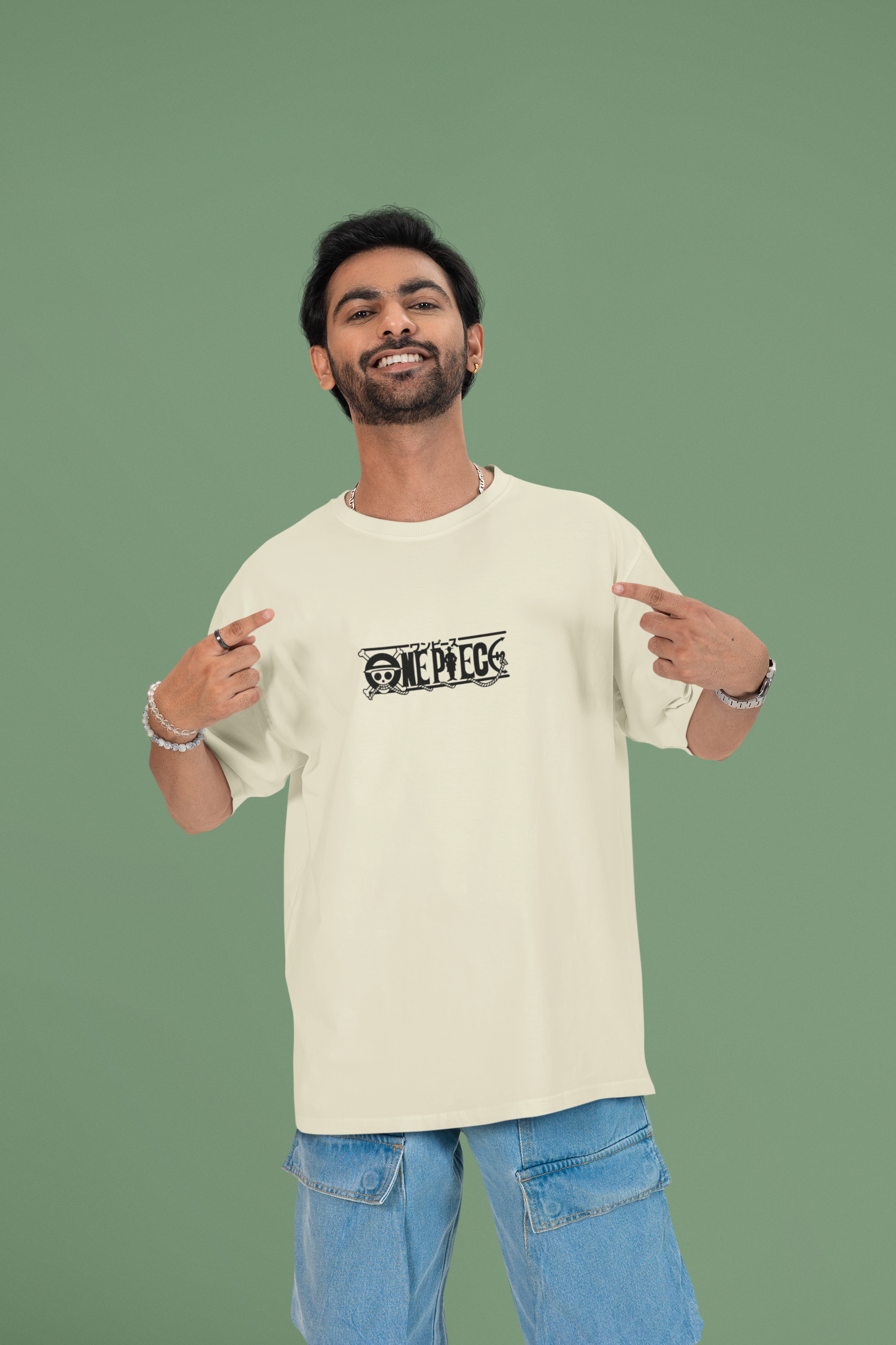 Straw Hat Pride Rainbow Crew Oversized Tee | Mist & Cozy