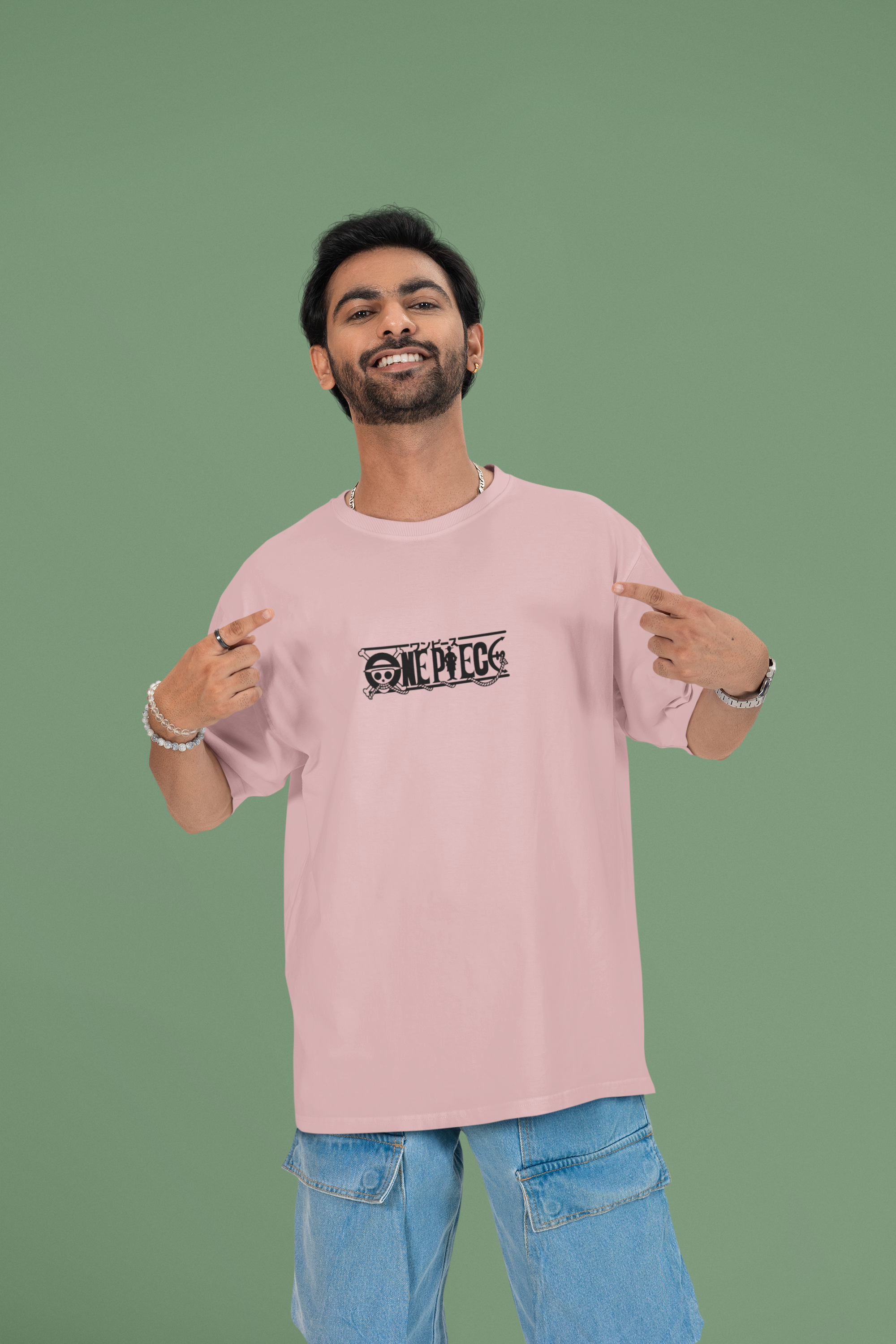 Straw Hat Pride Rainbow Crew Oversized Tee | Mist & Cozy
