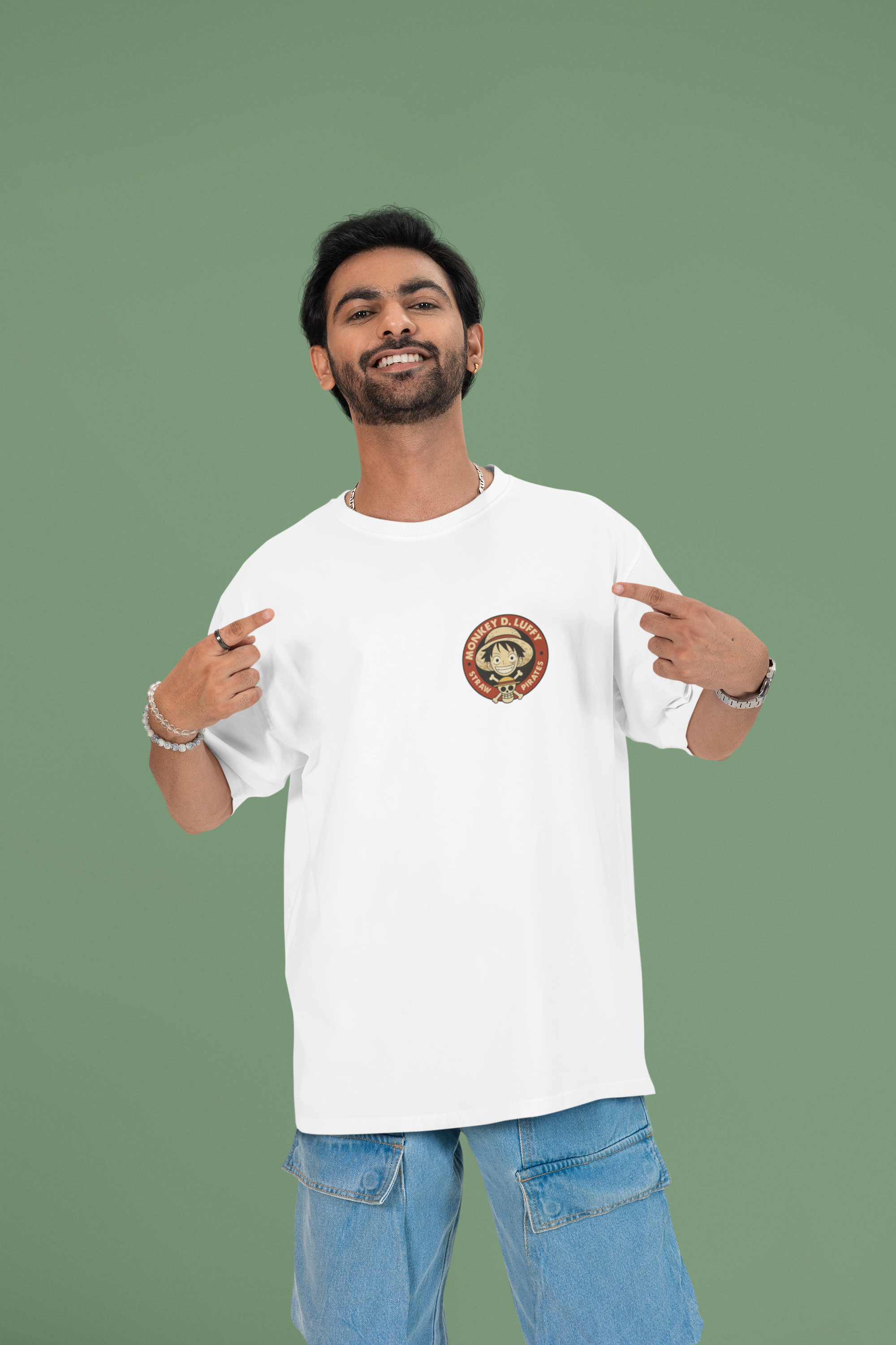 Forever Nakama Luffy’s Oath Oversized Tee | Mist & Cozy