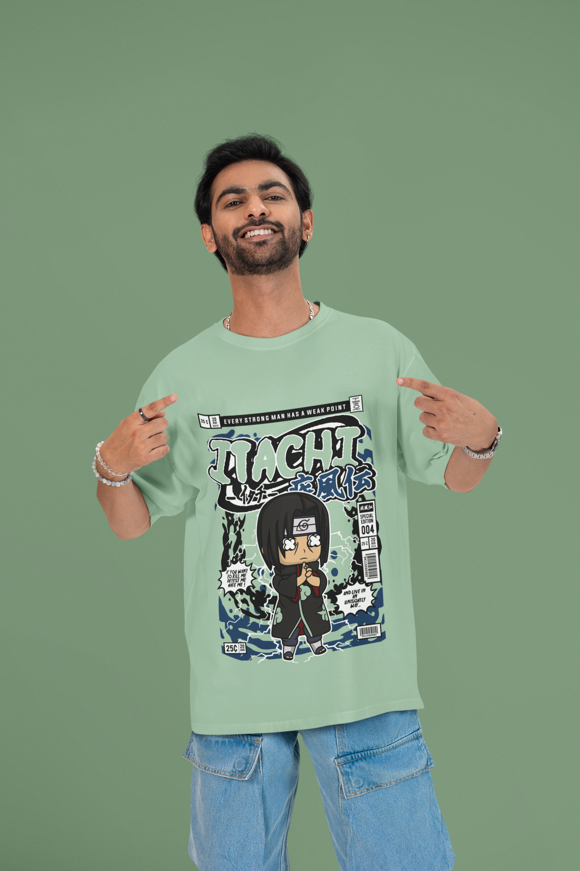 Shadows of the Shinobi Itachi Oversized Tee | Mist & Cozy