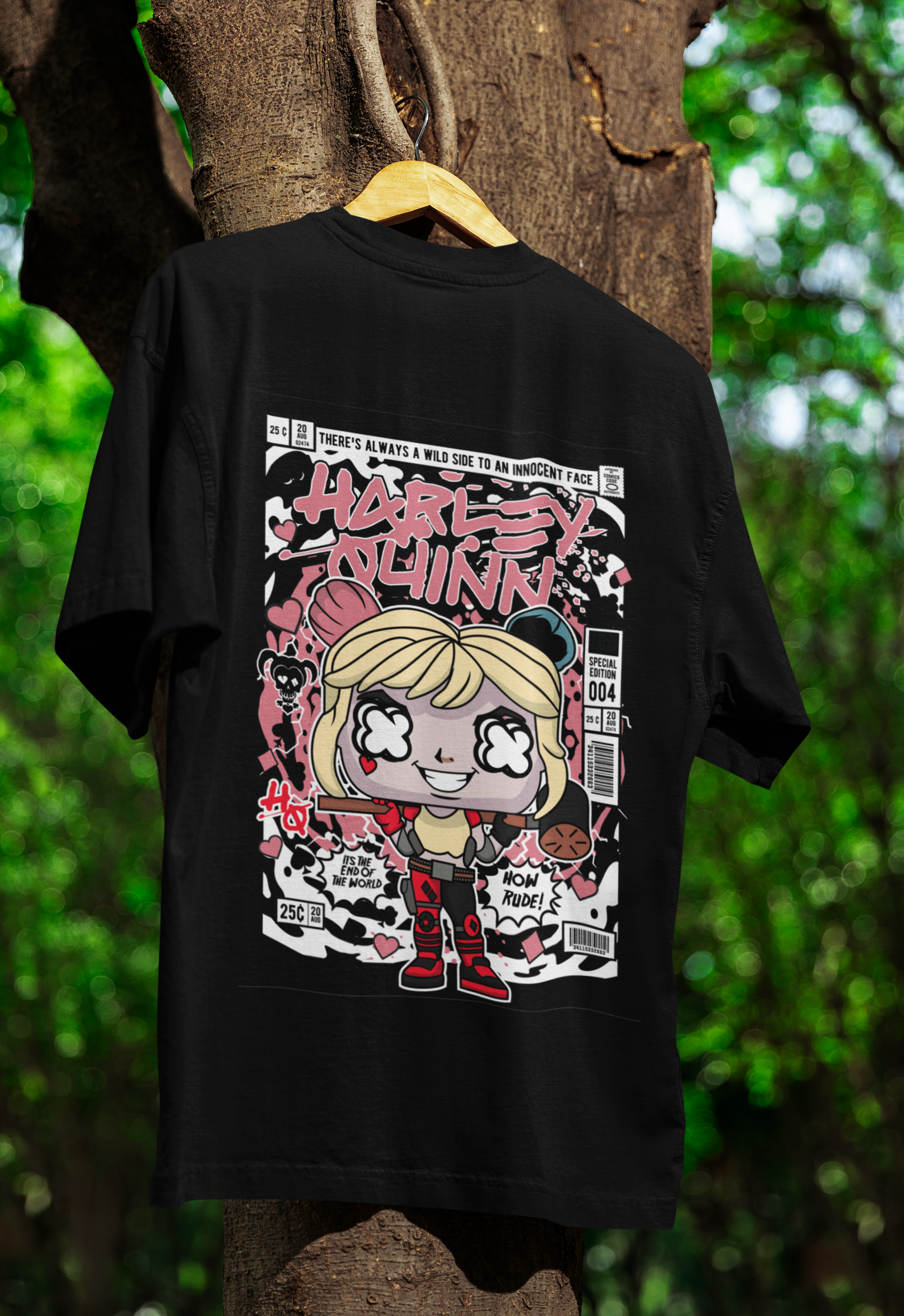 Sweet But Psycho Harley Quinn Oversized Tee | Mist & Cozy
