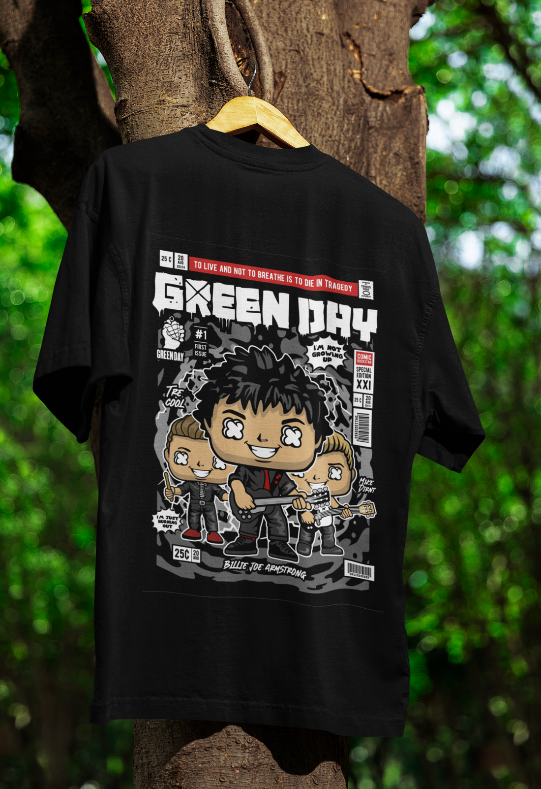 Punk Parade Green Day Oversized Tee | Mist & Cozy