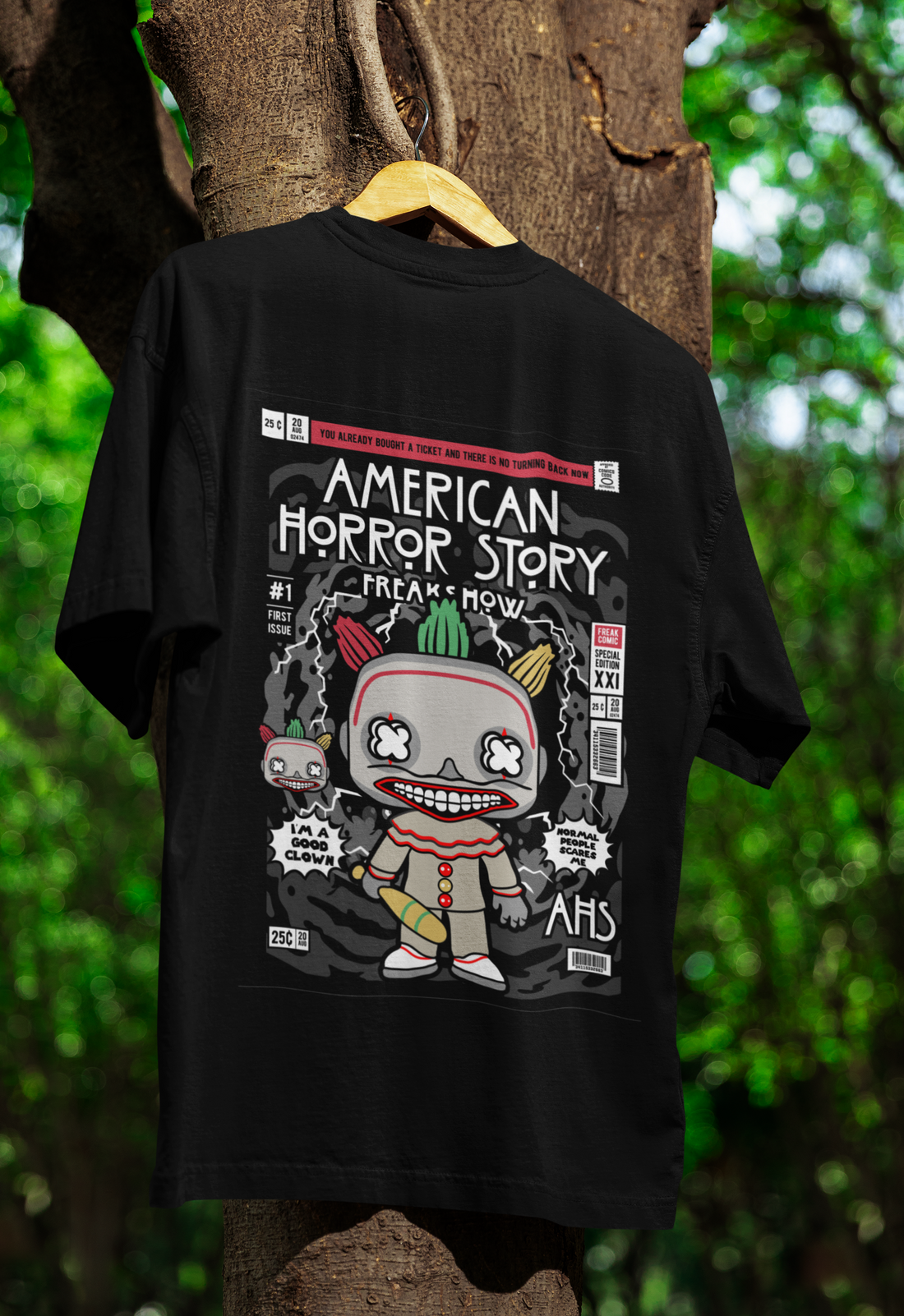 Step Into the Freak Show AHS Oversized Tee | Mist & Cozy