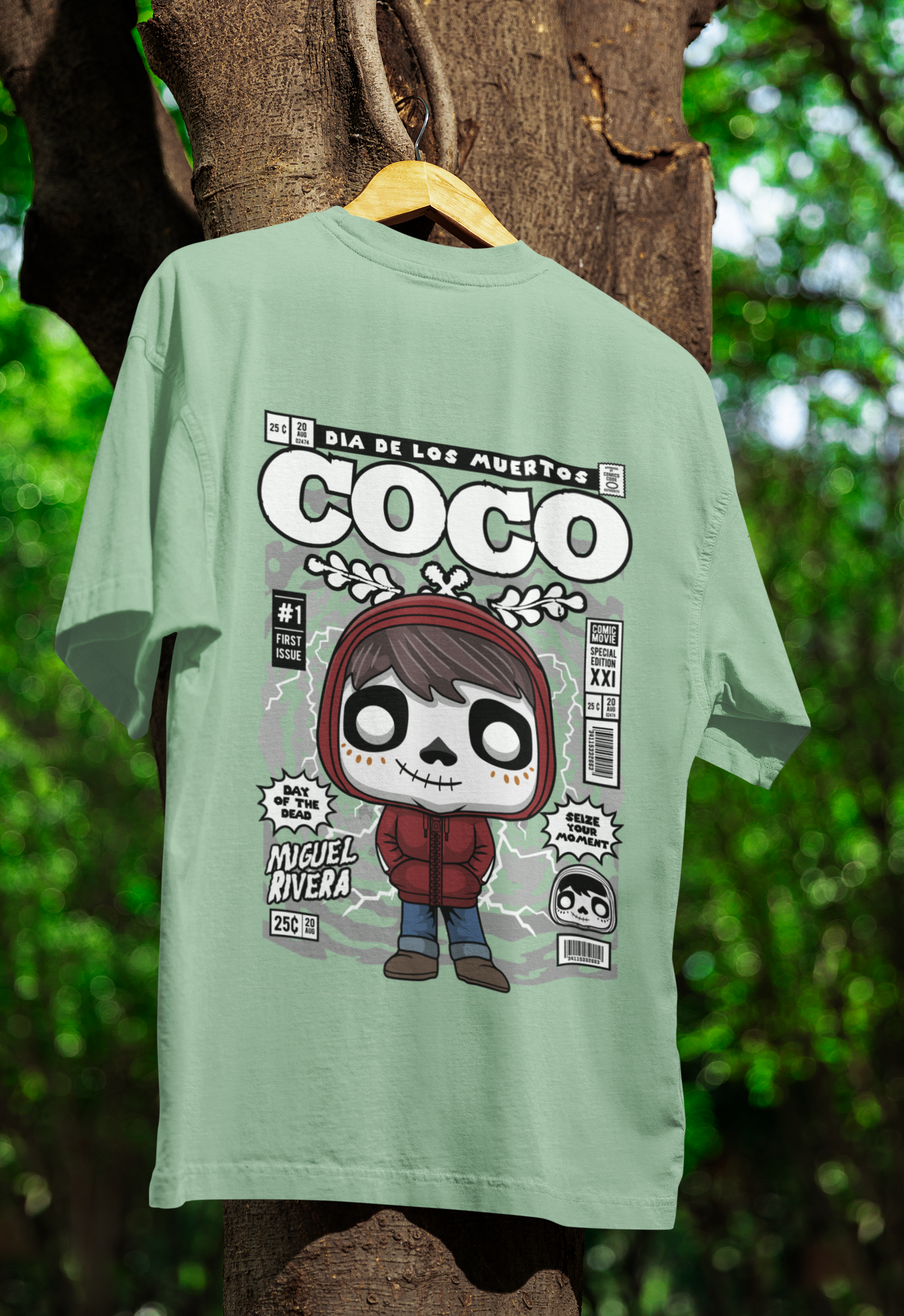 Remember Me Coco Oversized Tee | Mist & Cozy