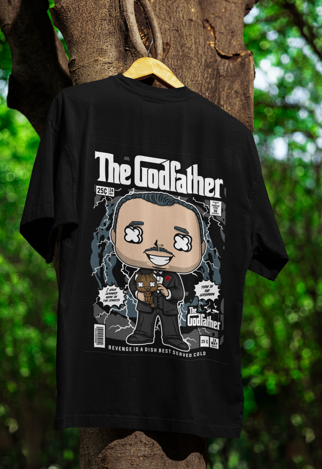 Respect the Don Godfather Oversized Tee | Mist & Cozy