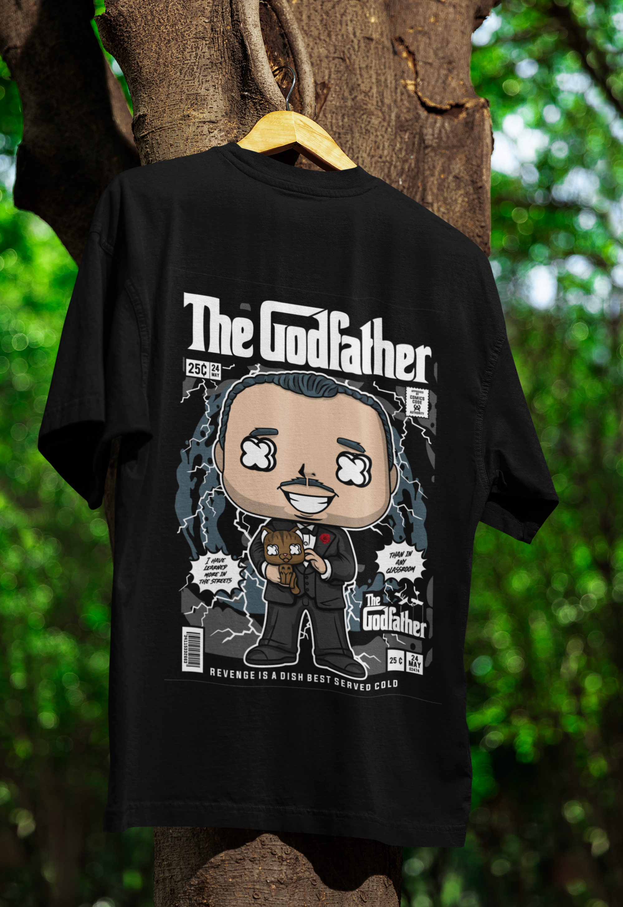 Respect the Don Godfather Oversized Tee | Mist & Cozy