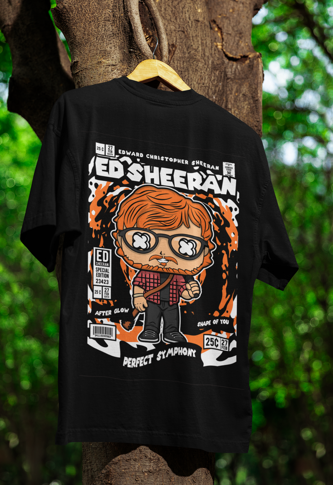 Sing Your Heart Out Ed Sheeran Oversized Tee | Mist & Cozy