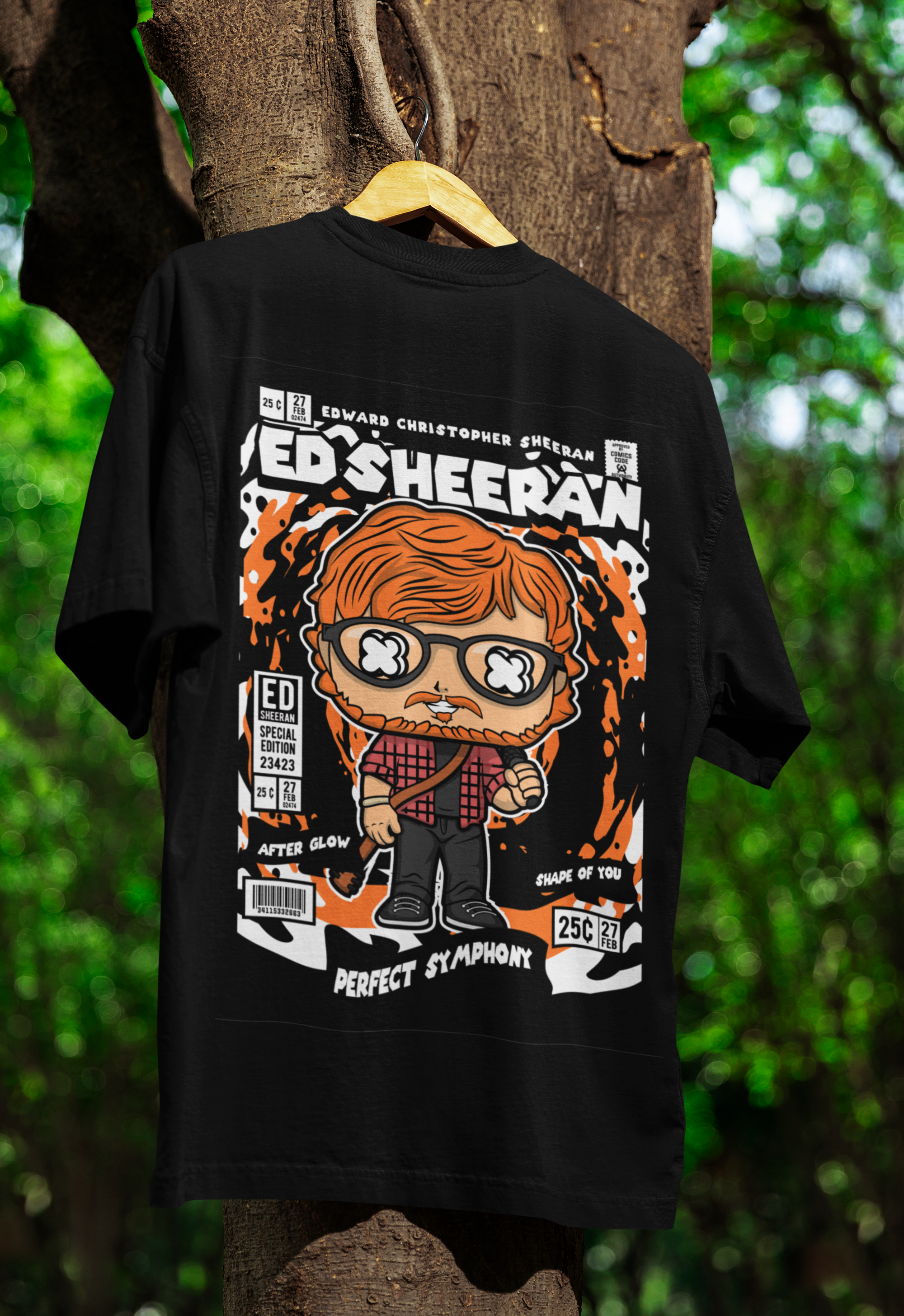 Sing Your Heart Out Ed Sheeran Oversized Tee | Mist & Cozy