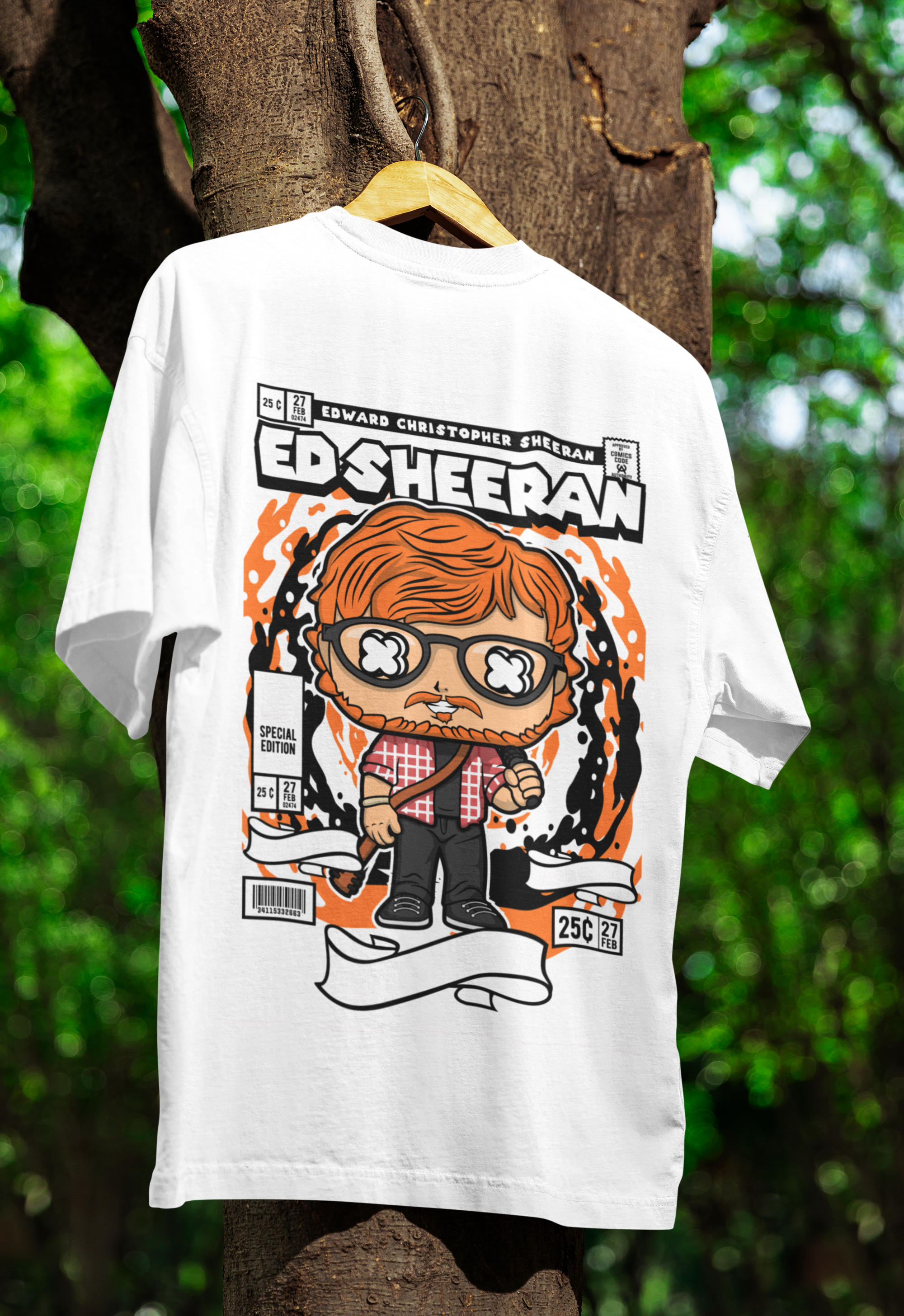 Sing Your Heart Out Ed Sheeran Oversized Tee | Mist & Cozy