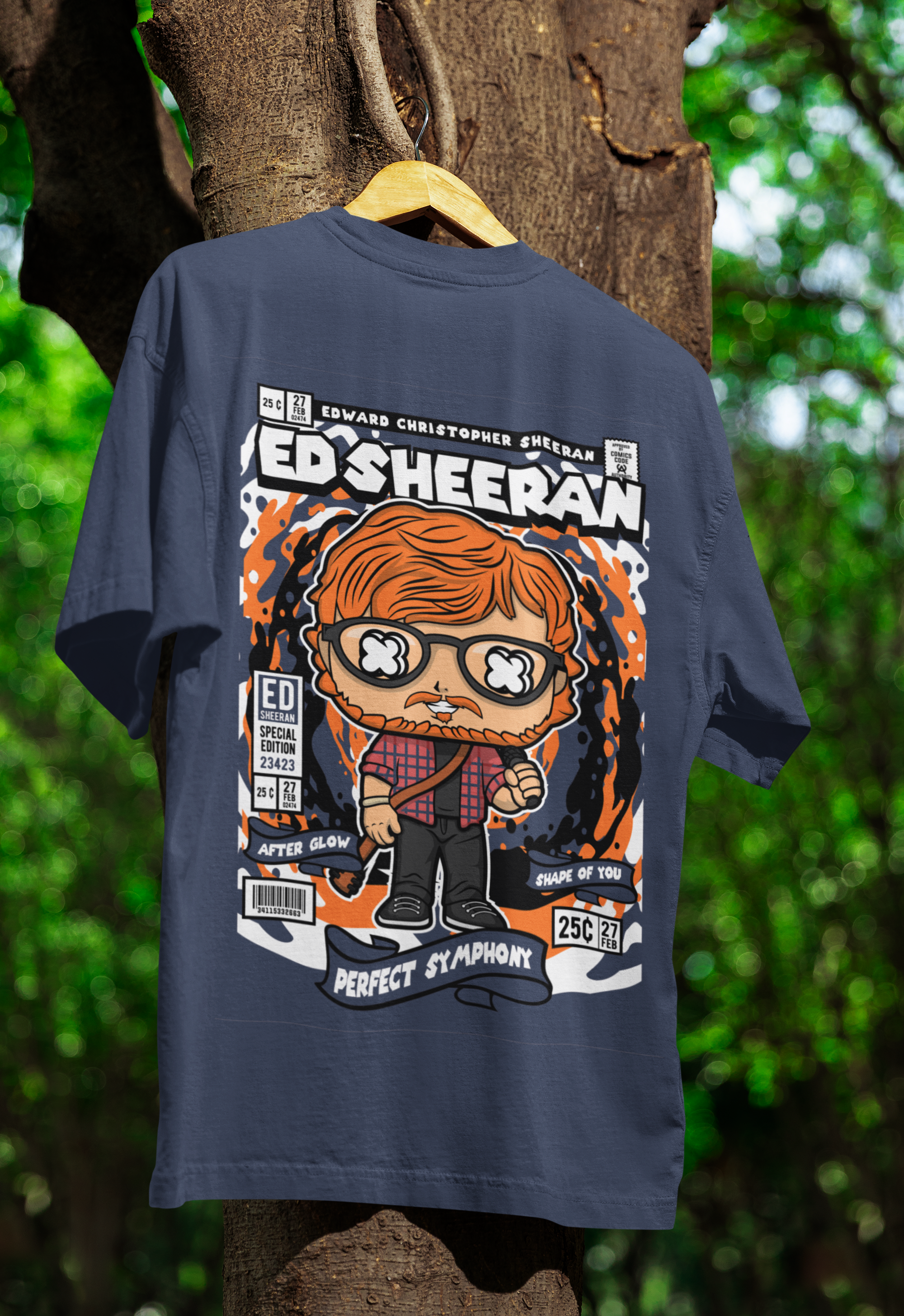 Sing Your Heart Out Ed Sheeran Oversized Tee | Mist & Cozy
