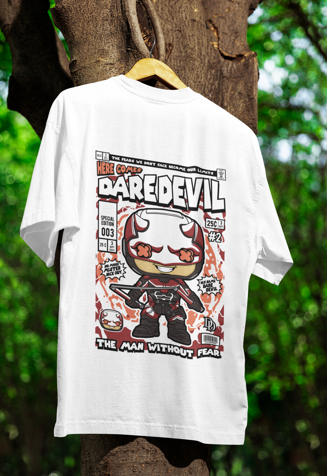 Embrace the Fearless Daredevil Oversized Tee | Mist & Cozy