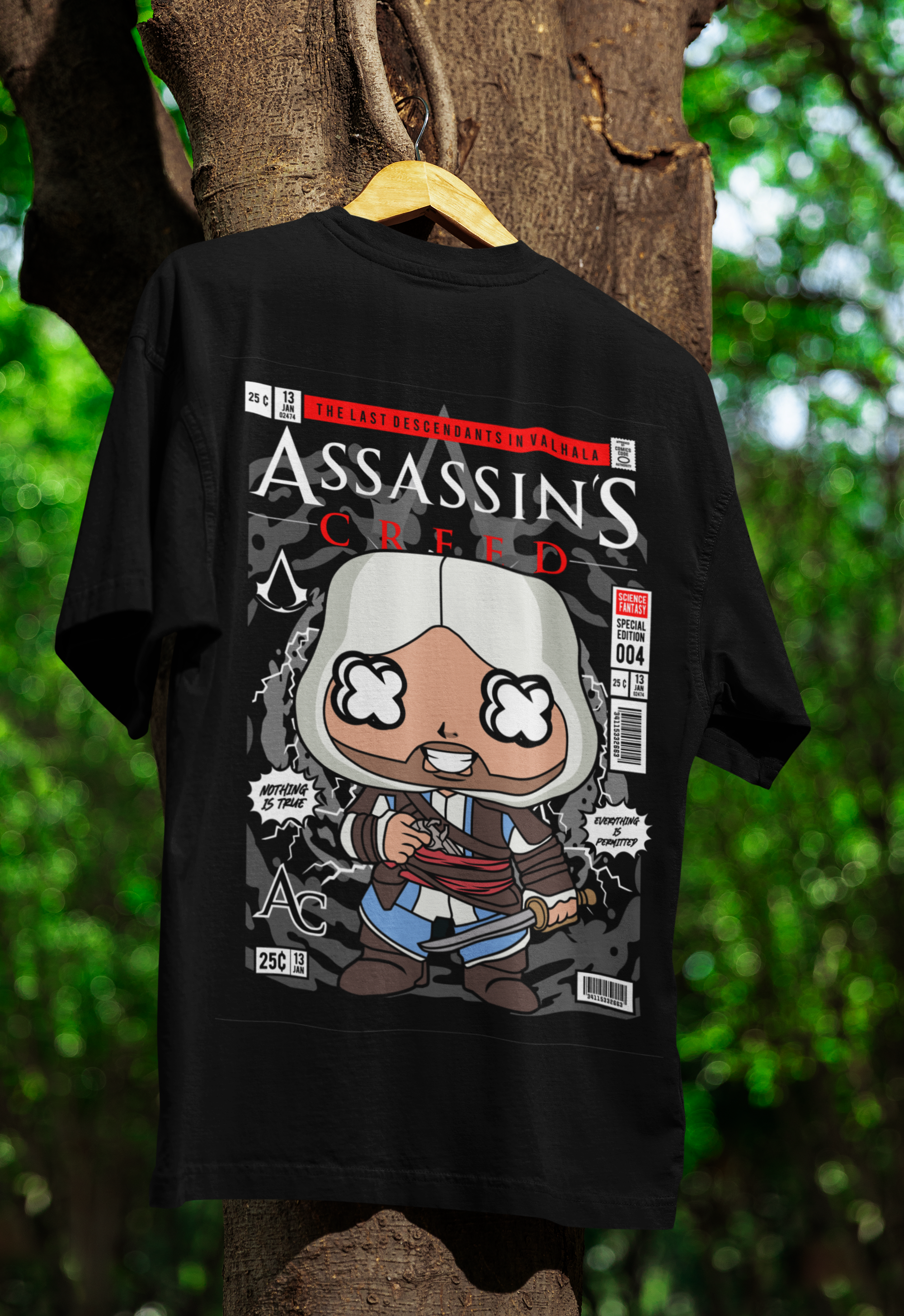 Hidden Blades Chibi Assassin’s Creed Tee | Mist & Cozy
