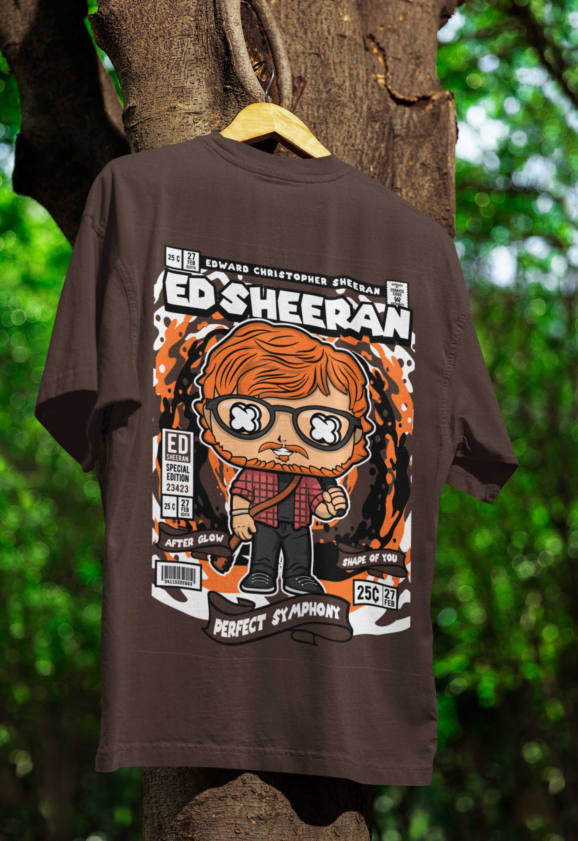 Sing Your Heart Out Ed Sheeran Oversized Tee | Mist & Cozy