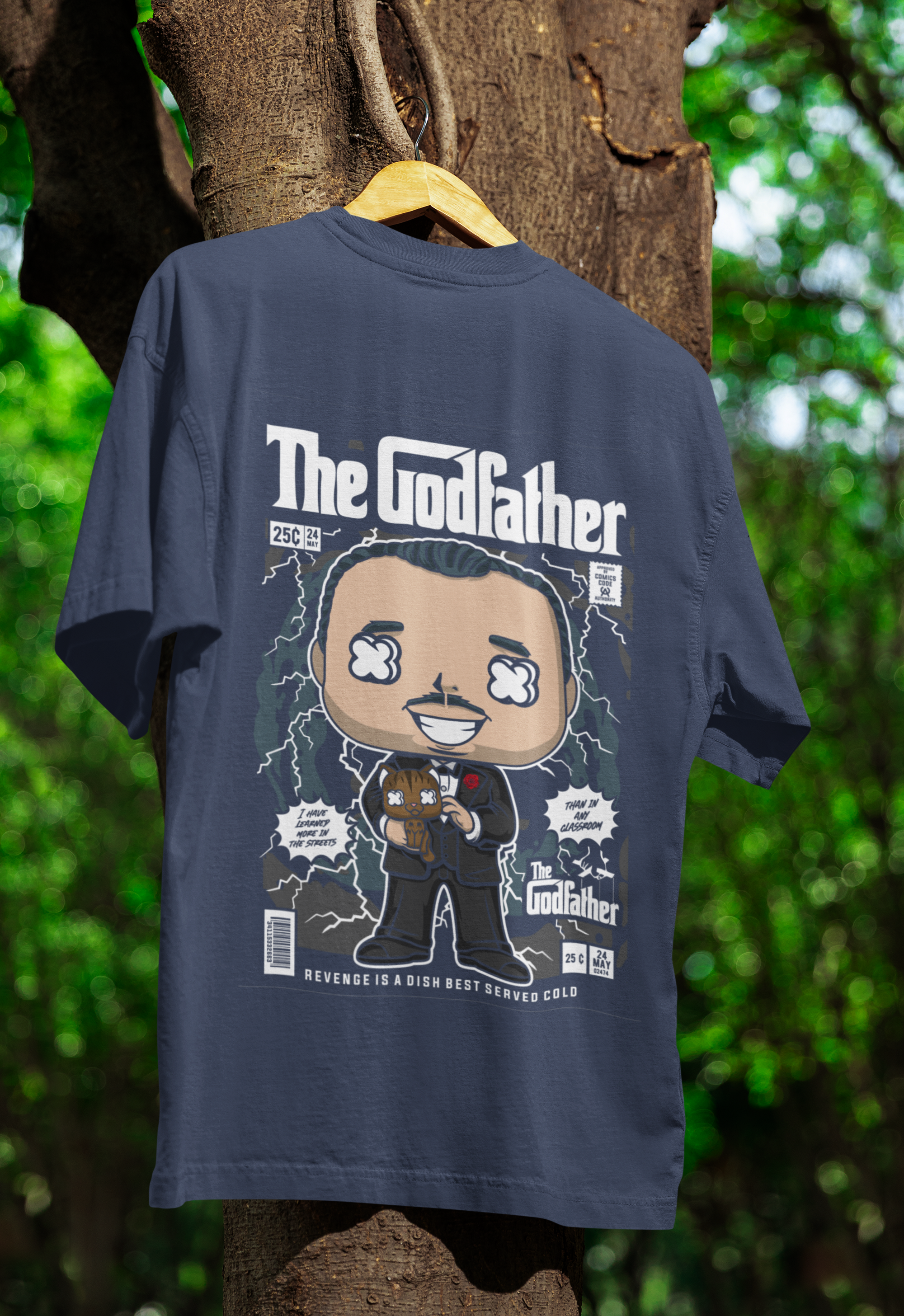 Respect the Don Godfather Oversized Tee | Mist & Cozy