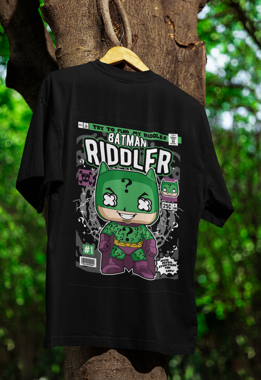 Solve the Mystery Riddler Oversized Tee | Mist & Cozy