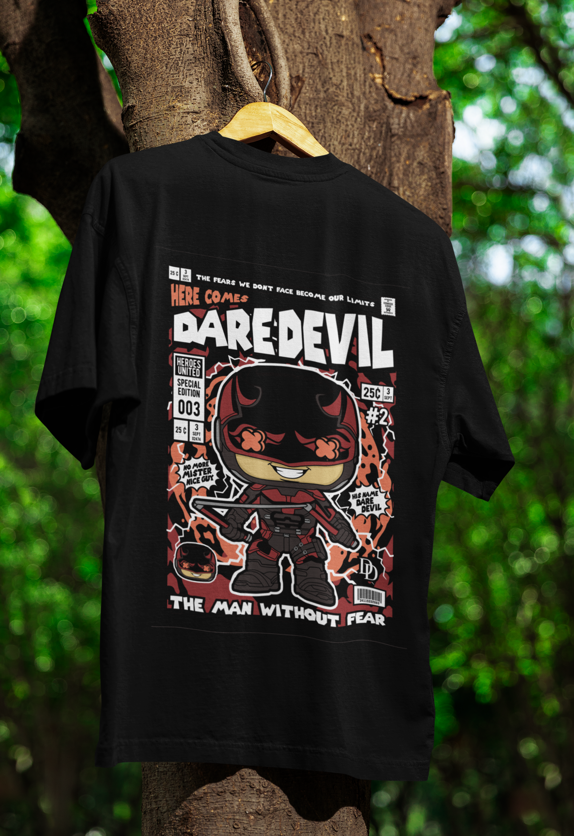 Embrace the Fearless Daredevil Oversized Tee | Mist & Cozy