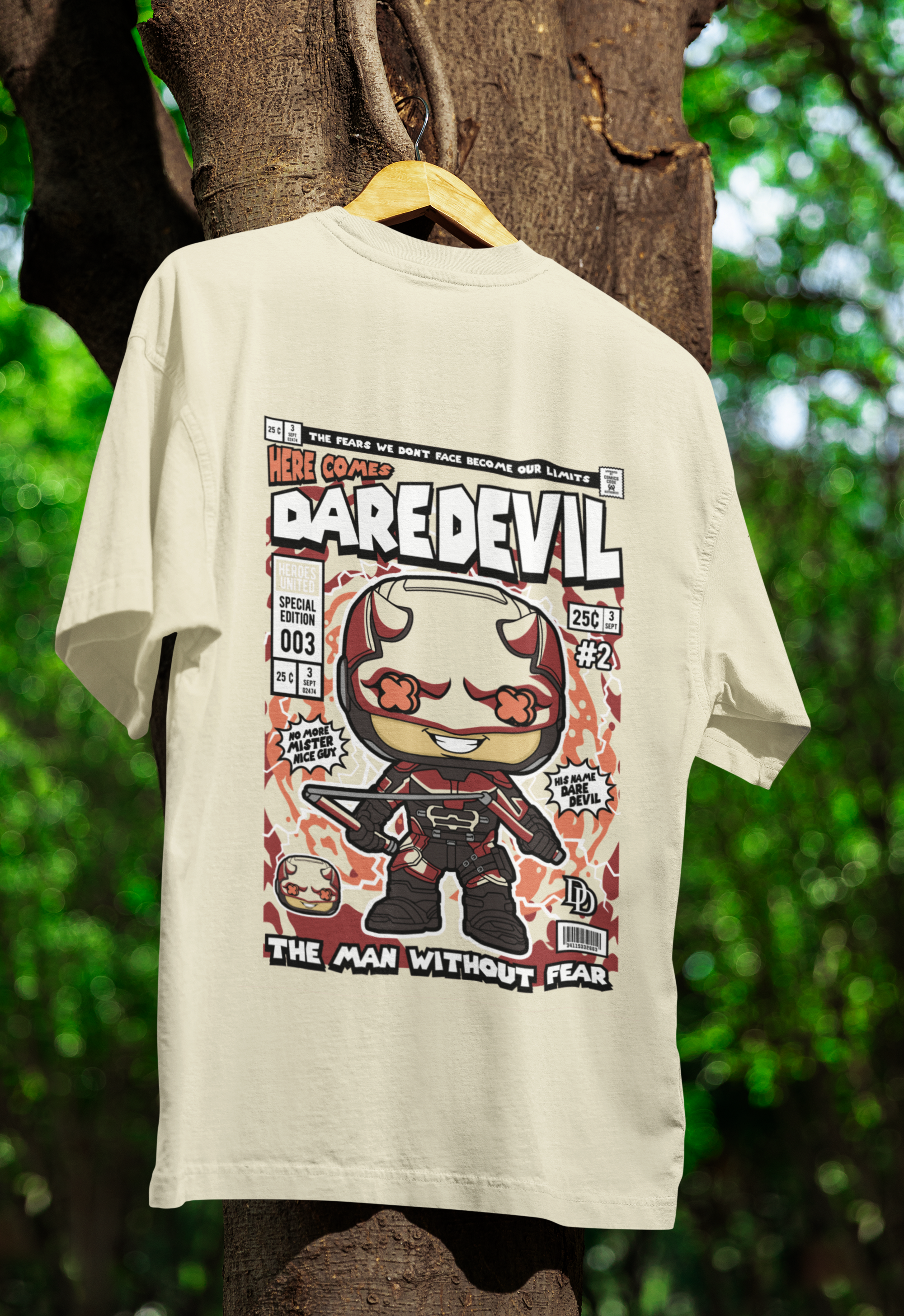 Embrace the Fearless Daredevil Oversized Tee | Mist & Cozy