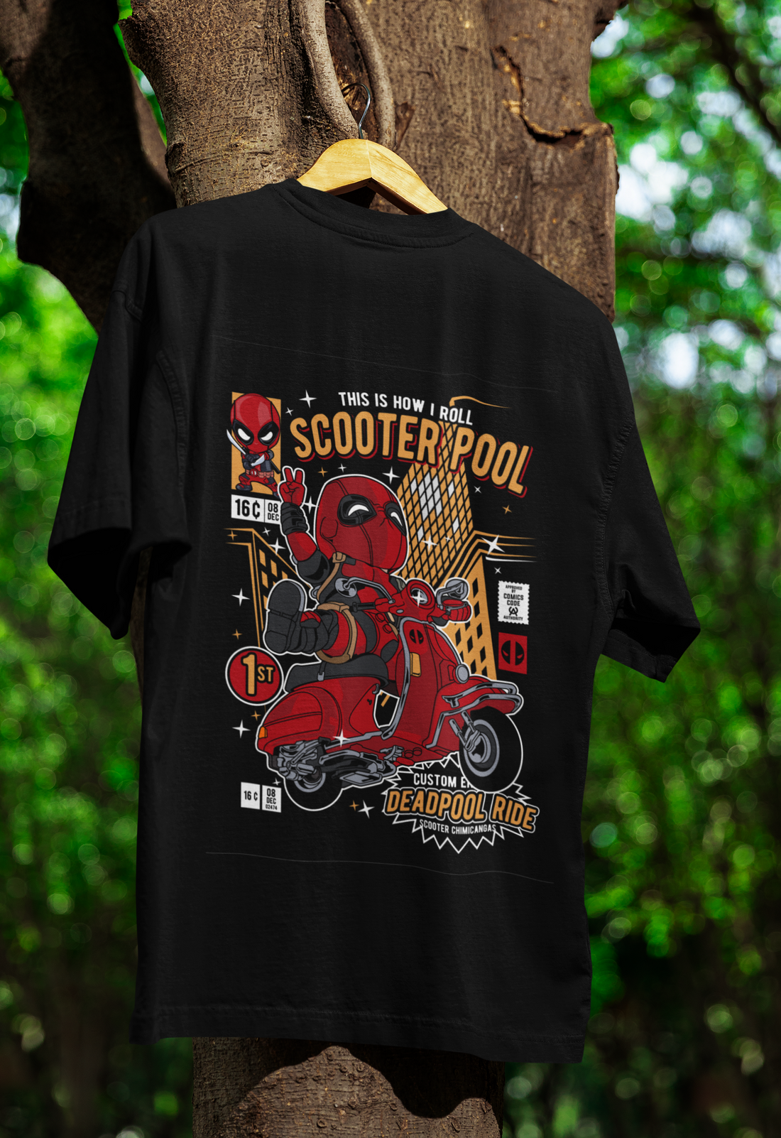 This Is How I Roll Deadpool Oversized Tee | Mist & Cozy