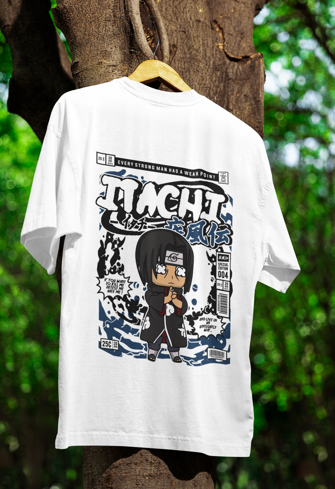 Shadows of the Shinobi Itachi Oversized Tee | Mist & Cozy