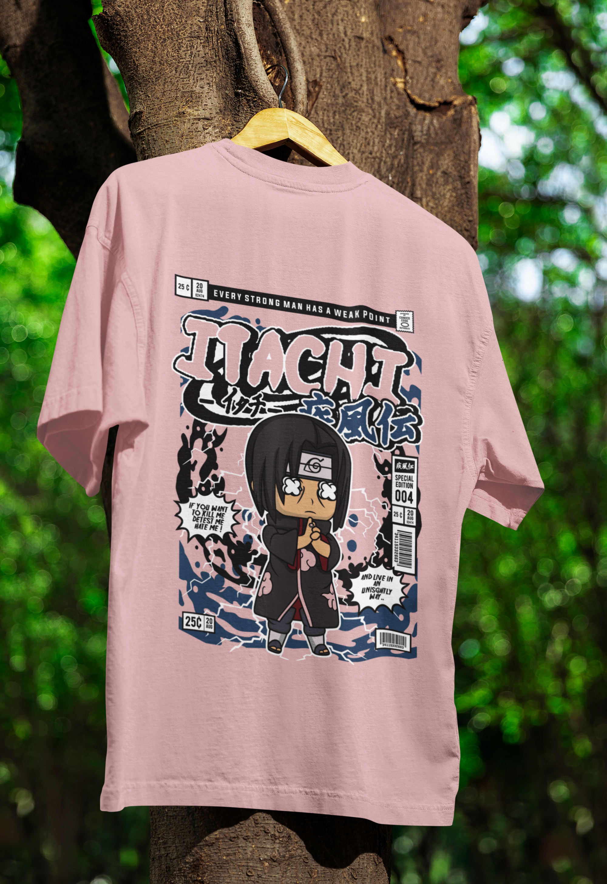 Shadows of the Shinobi Itachi Oversized Tee | Mist & Cozy
