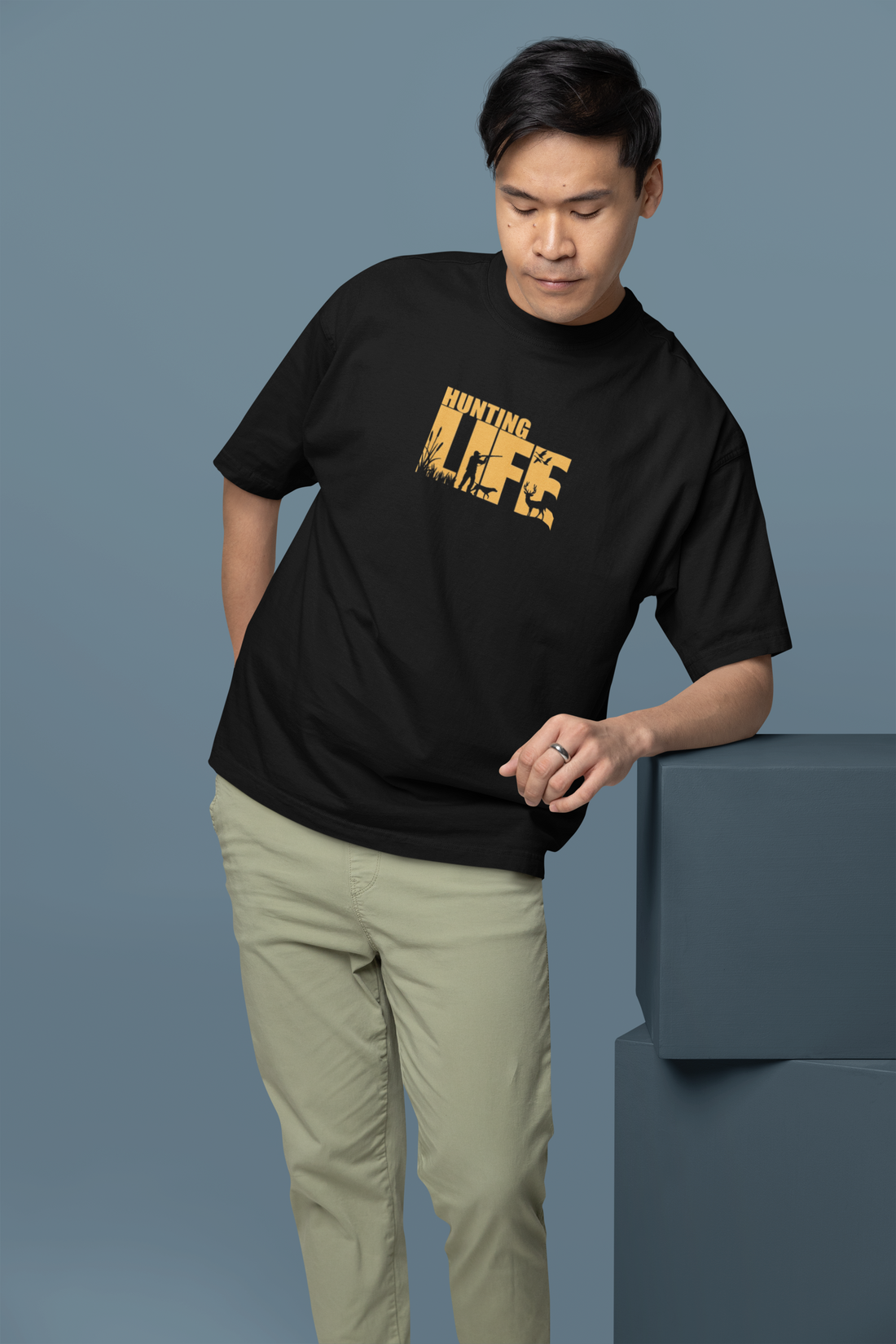 Hunt Mode Animal Warriors Oversized Tee | Mist & Cozy
