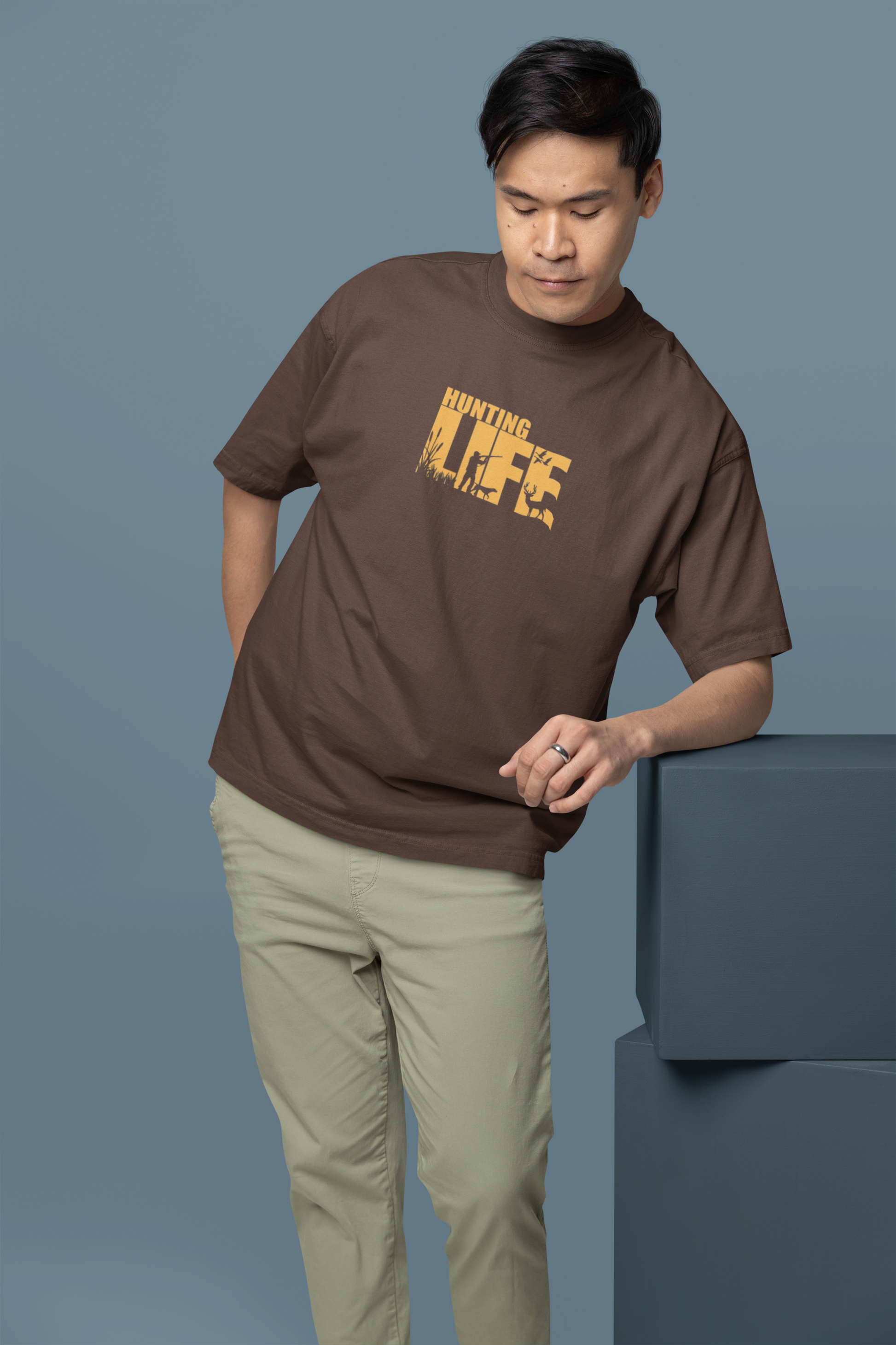 Hunt Mode Animal Warriors Oversized Tee | Mist & Cozy - Mist & Cozy