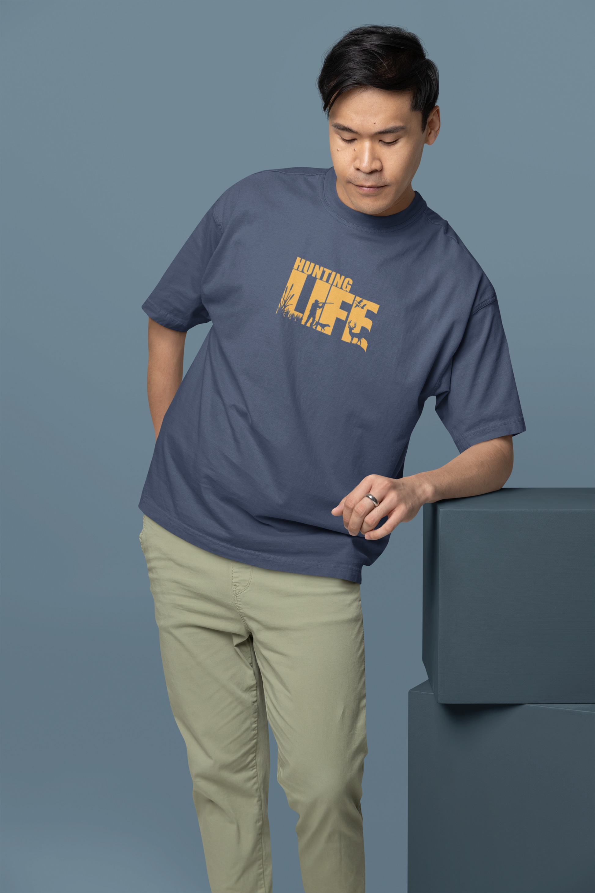 Hunt Mode Animal Warriors Oversized Tee | Mist & Cozy - Mist & Cozy