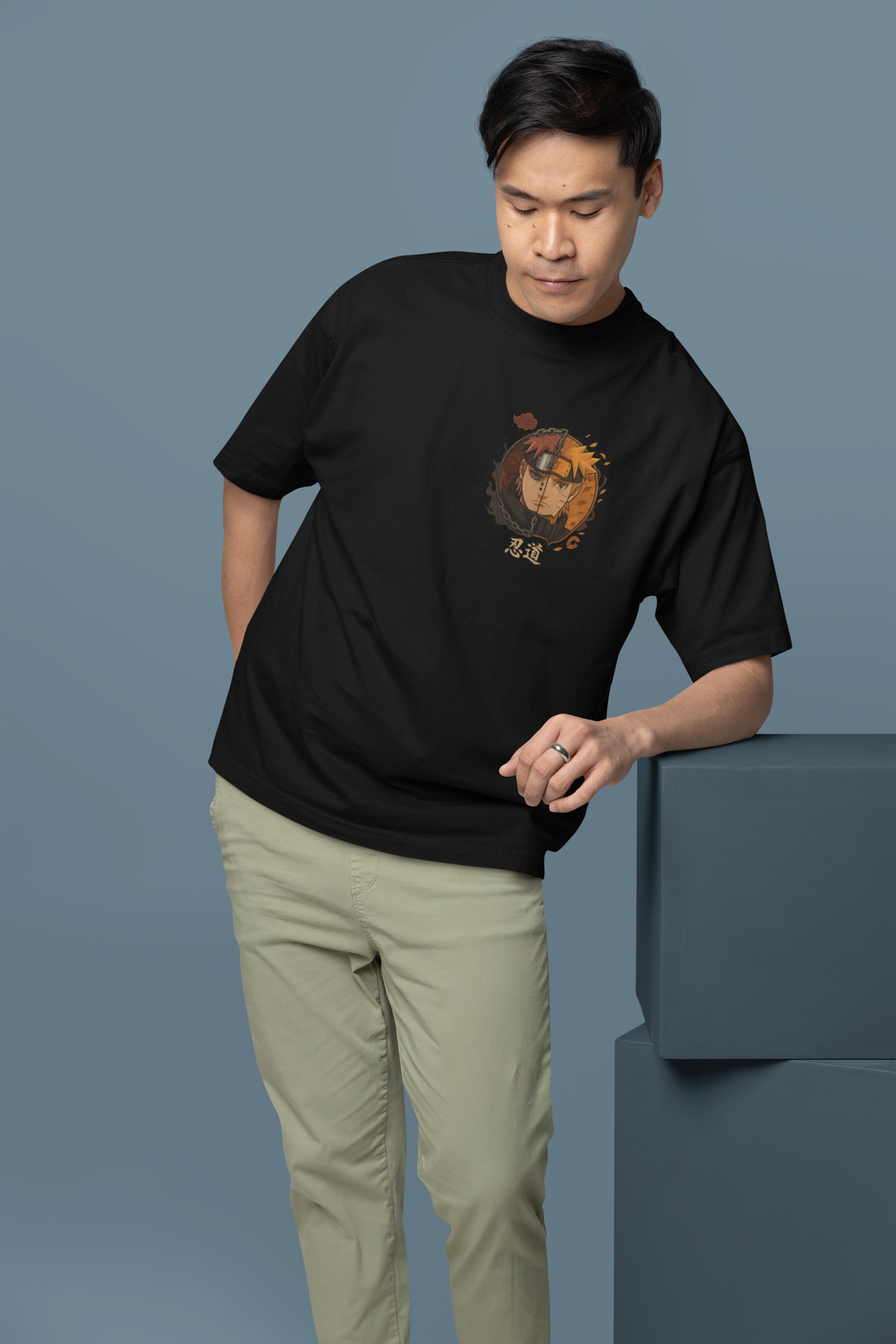 Naruto vs Pain Oversized Tee | Mist & Cozy