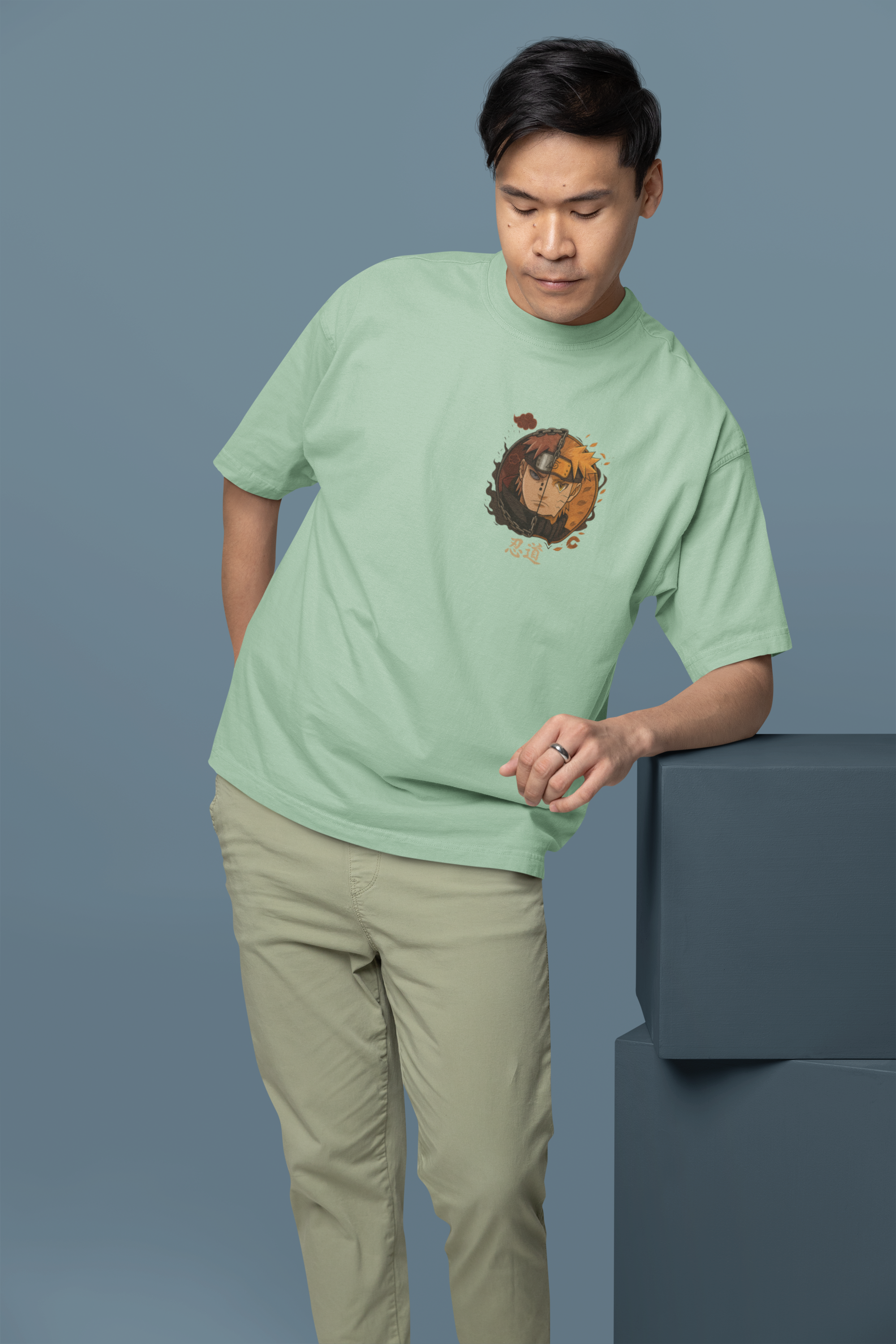 Naruto vs Pain Oversized Tee | Mist & Cozy