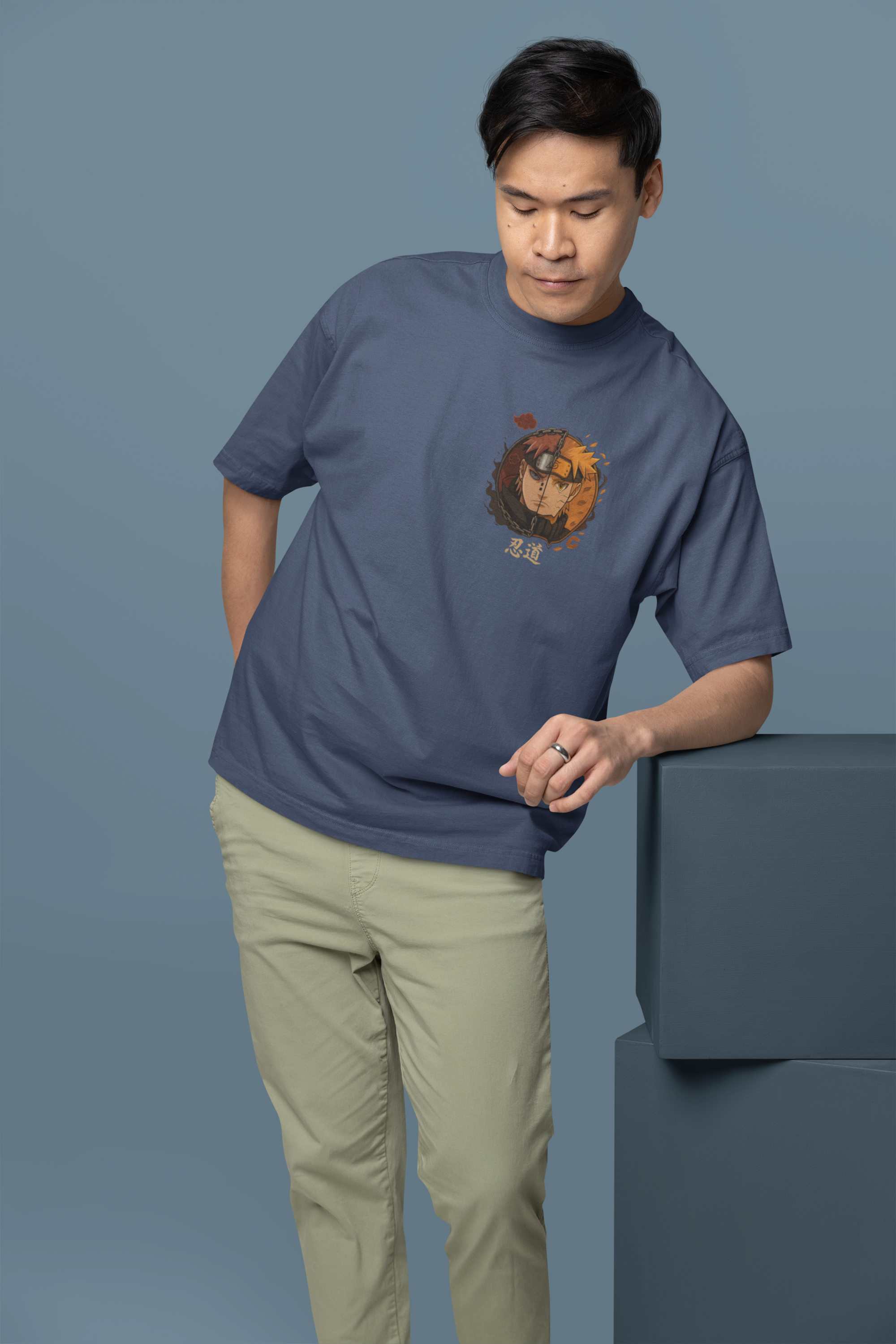 Naruto vs Pain Oversized Tee | Mist & Cozy
