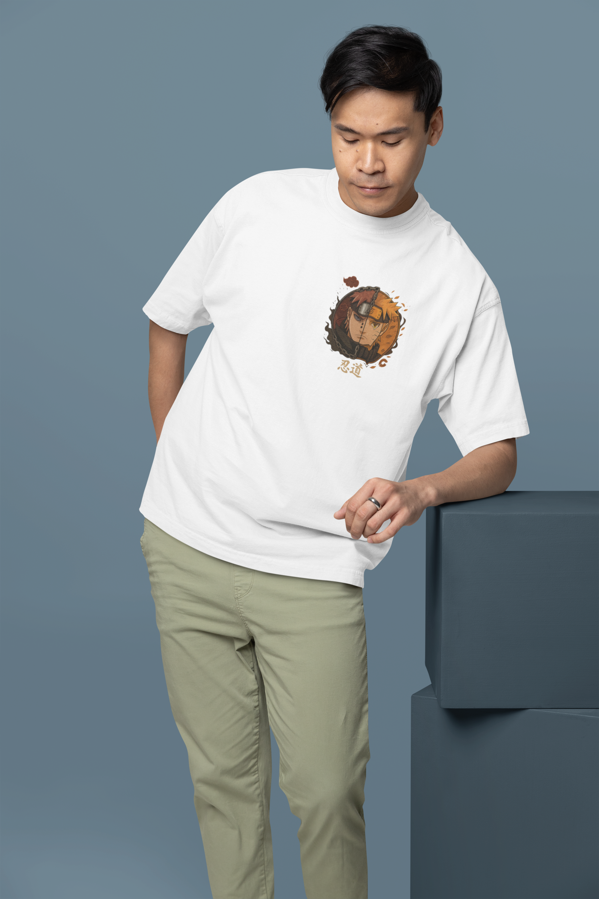 Naruto vs Pain Oversized Tee | Mist & Cozy