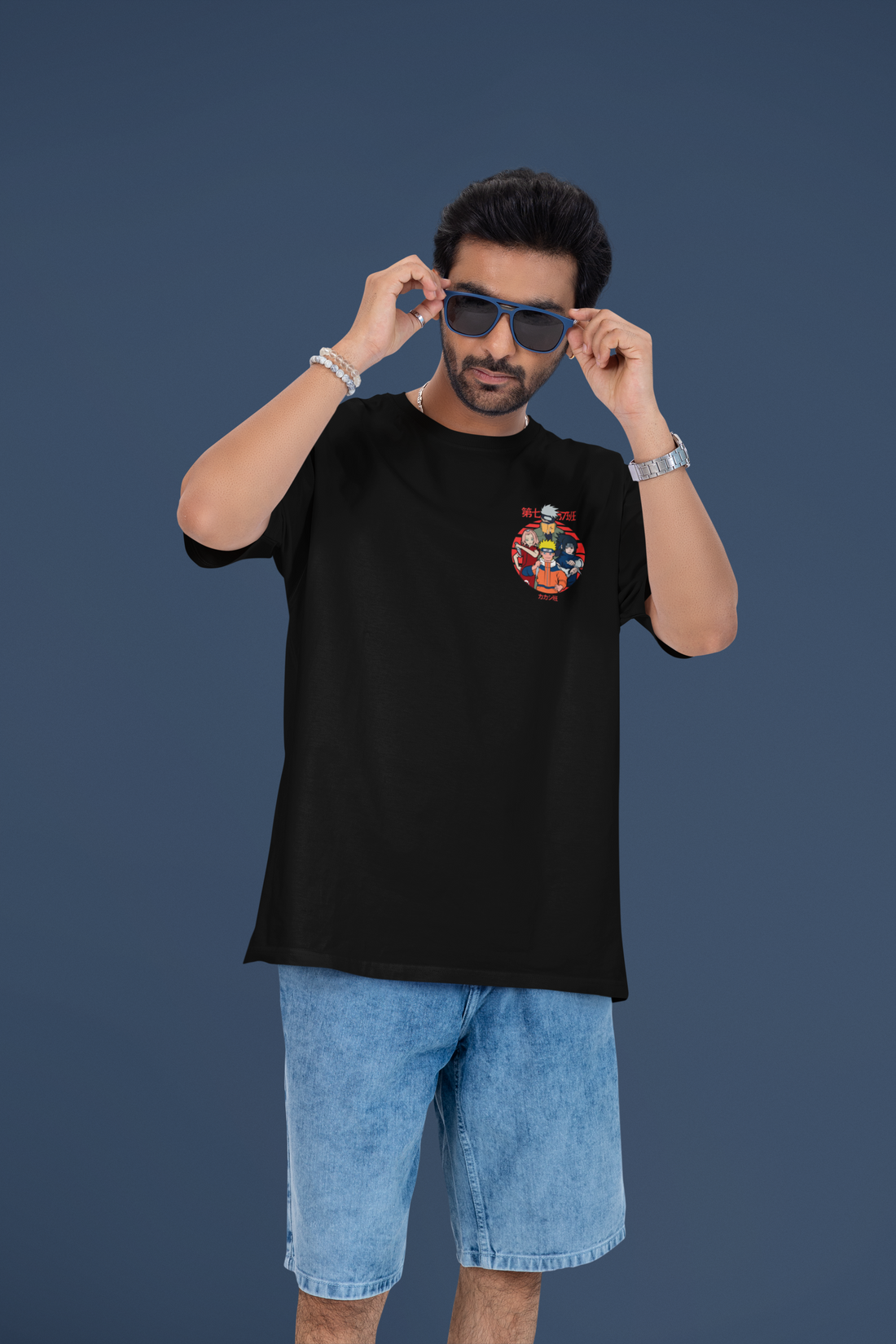 Leaf’s Finest Team 7 Naruto Oversized Tee | Mist & Cozy