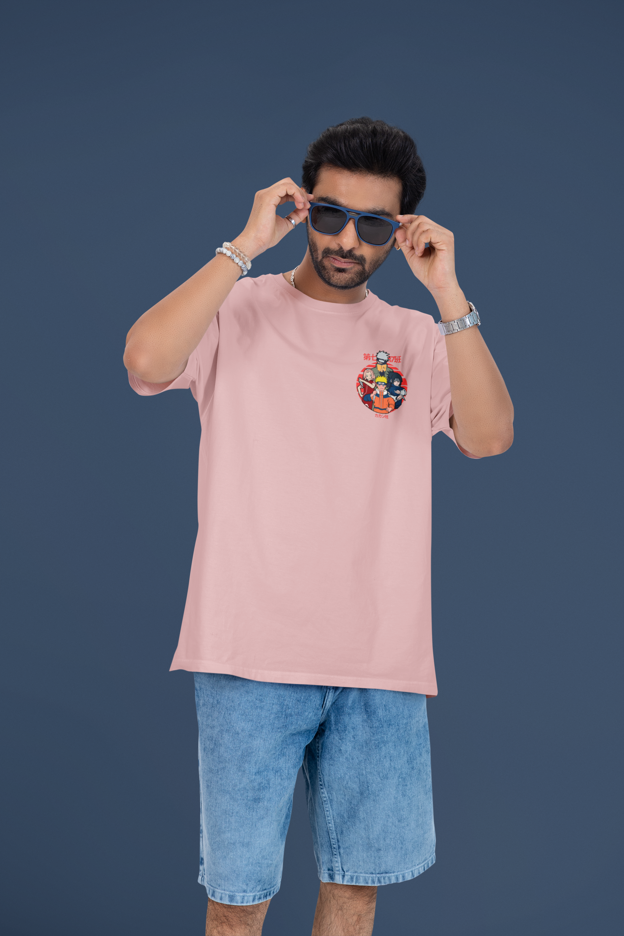 Leaf’s Finest Team 7 Naruto Oversized Tee | Mist & Cozy