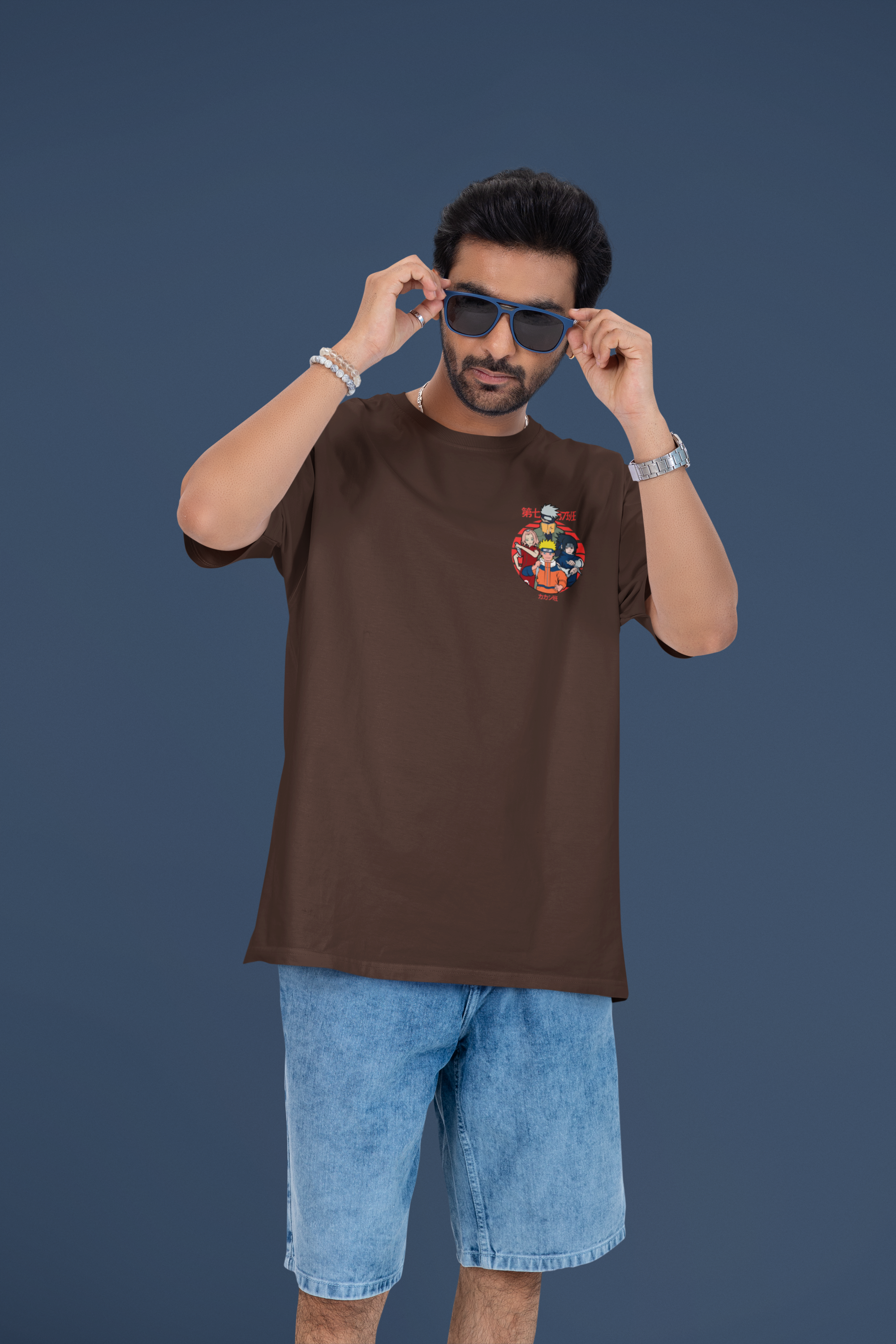 Leaf’s Finest Team 7 Naruto Oversized Tee | Mist & Cozy