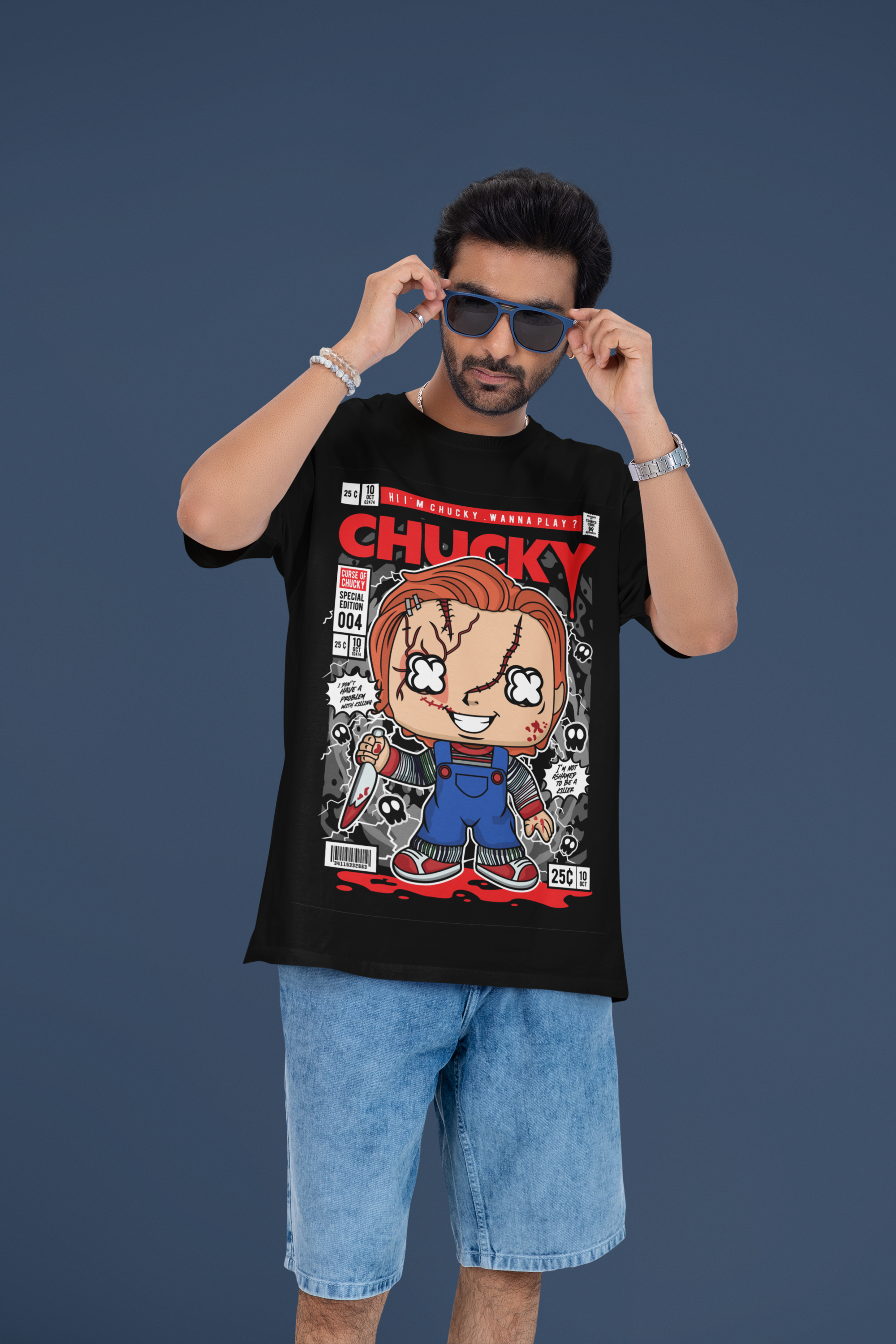 Wanna Play? Chucky Oversized Tee | Mist & Cozy