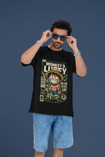King of the Sea Luffy Gear 5 Oversized Tee | Mist & Cozy - Mist & Cozy