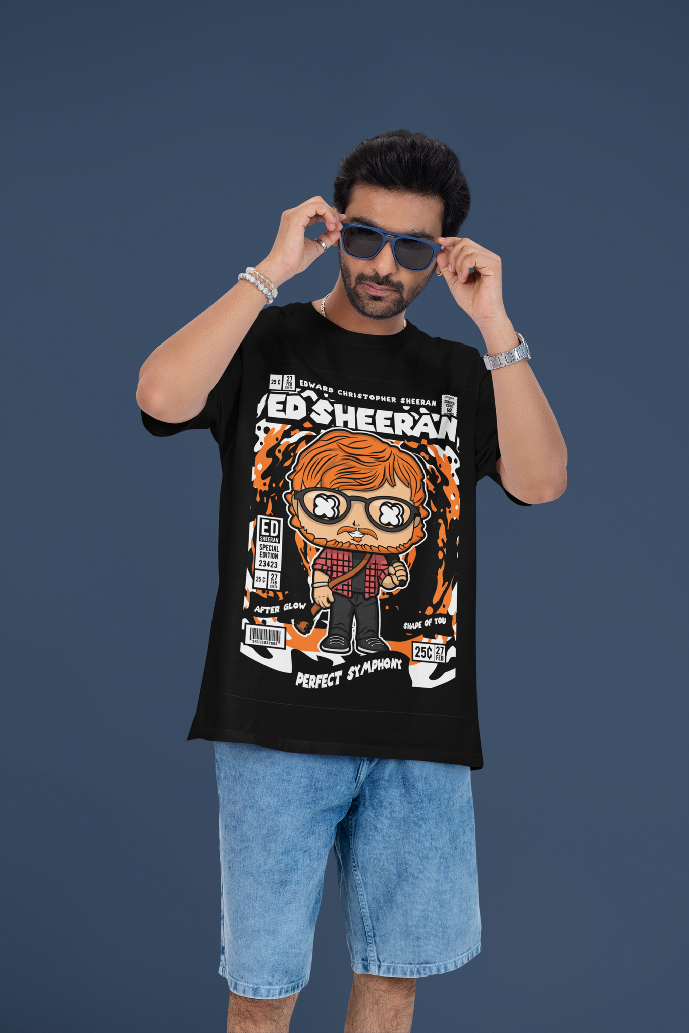 Sing Your Heart Out Ed Sheeran Oversized Tee | Mist & Cozy