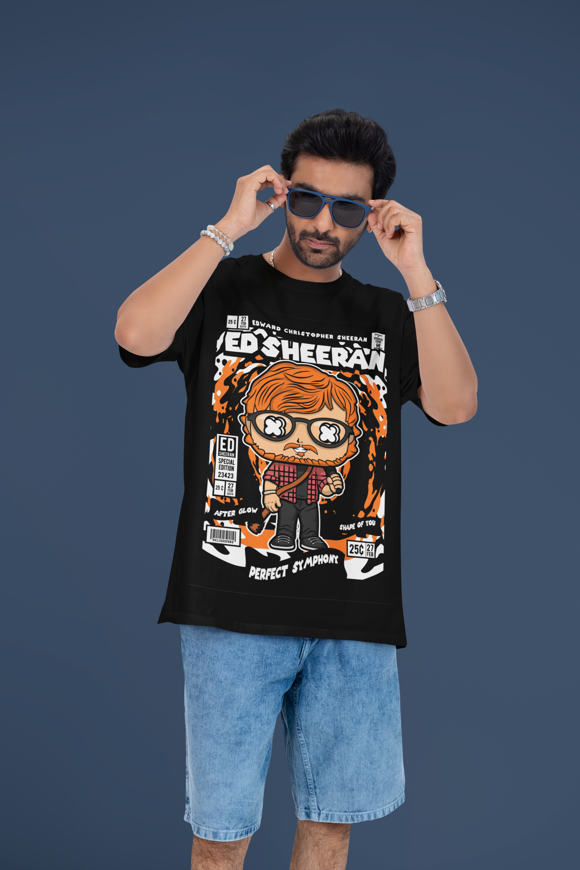 Sing Your Heart Out Ed Sheeran Oversized Tee | Mist & Cozy