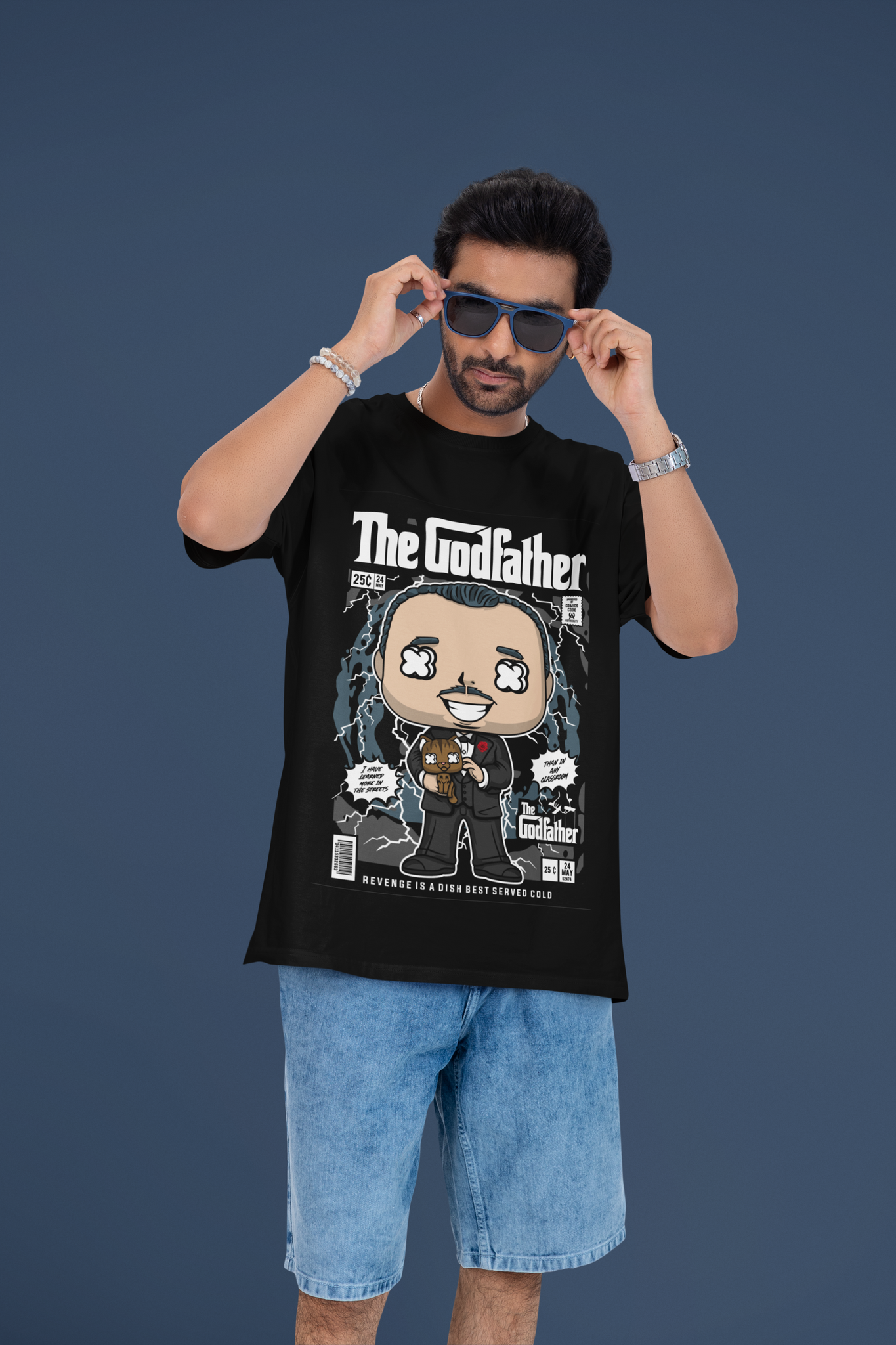 Respect the Don Godfather Oversized Tee | Mist & Cozy